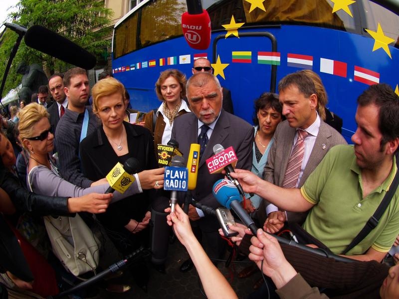 DOK JE BIO PREDSJEDNIK DRŽAVE STIPE MESIĆ JE BIO U VRLO KOREKTNIM ODNOSIMA S KOLINDOM GRABARKITAROVIĆ FOTO: Tomislav Miletic/PIXSELL