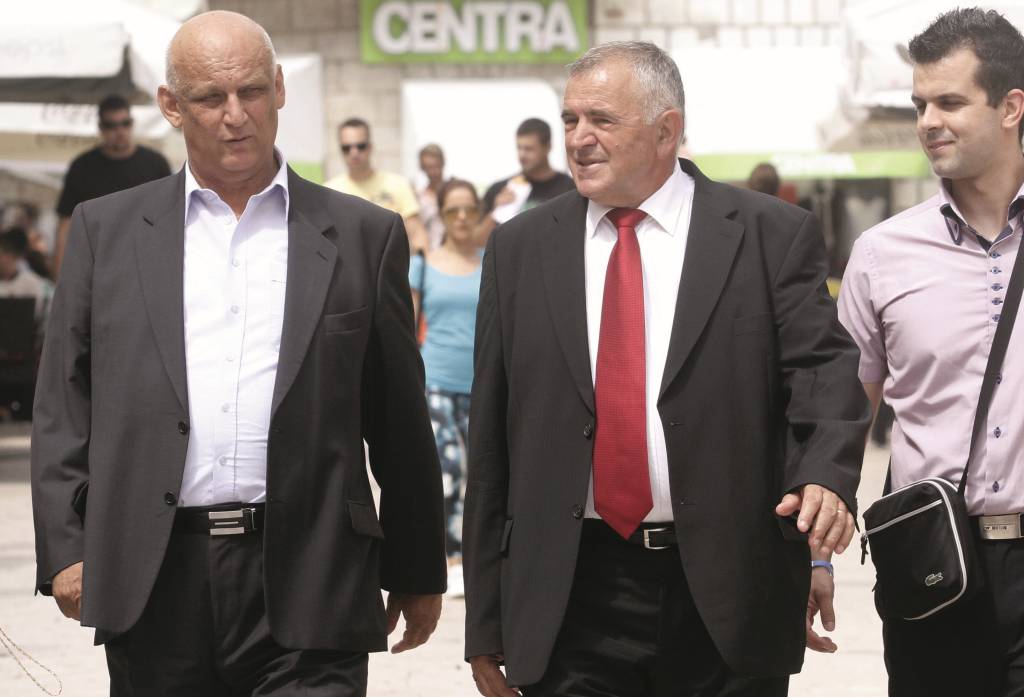 03.08.2014., Sinj - Vitesko natjecanje cetinske krajine, Sinjska alka, ove godine se odrzava po 299. put. Ljubo Cesic Rojs i Rahim Ademi. Photo: Tino Juric/PIXSELL