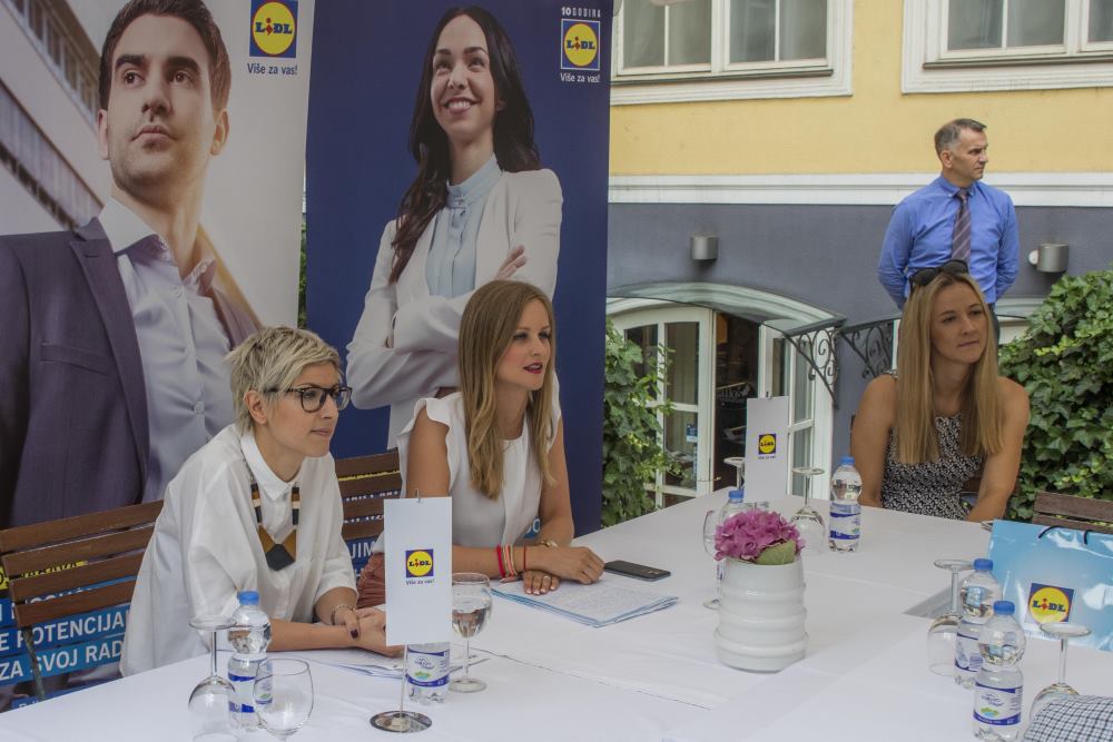 Voditeljica Sektora ljudskih resursa, Romina Ivančić i voditeljica Odjela odnosa s javnošću Lidla Hrvatska, Lana Jugo