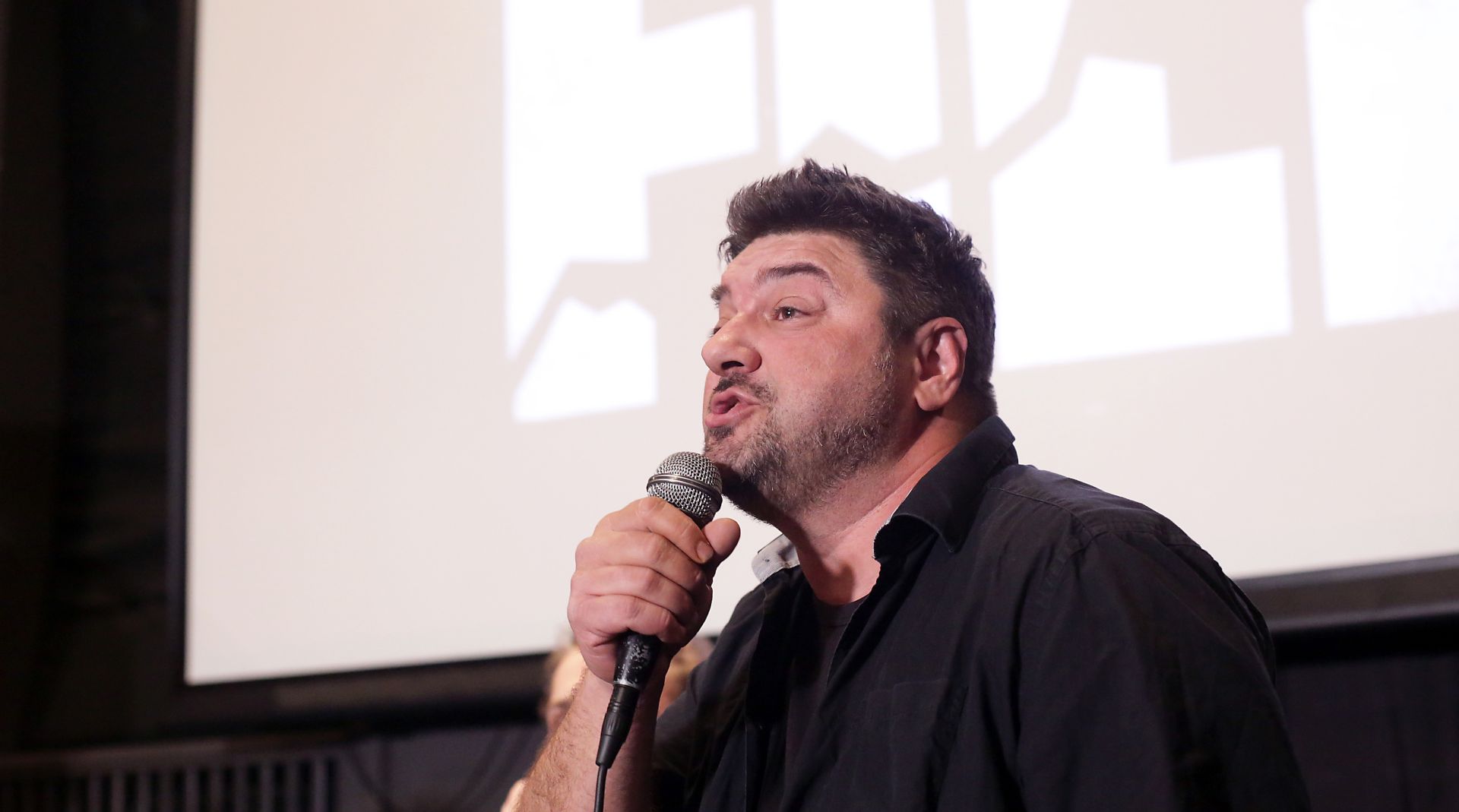 20.02.2017., Zagreb - U kinu Europa predstavljena inicijativa Puk'o nam je film ciji je cilj zastita neovisnosti hrvatske kinematografije od utjecaja politike. Goran Navojec. Photo: Luka Stanzl/PIXSELL