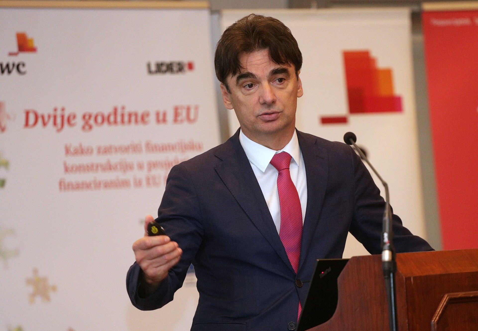 16.06.2015., Zagreb - U hotelu Sheraton odrzana je konferencija Dvije godine u EU - Kako zatvoriti financijsku konstrukciju u projektima financiranim iz EU fondova. Branko Grcic. 
Photo: Zarko Basic/PIXSELL