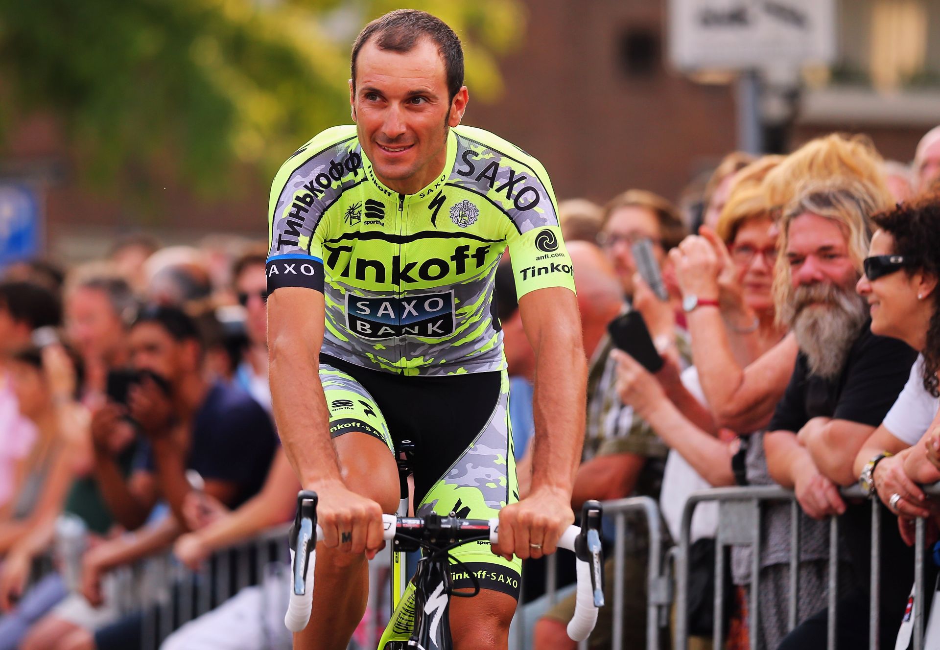 UTRECHT, NETHERLANDS - JULY 02:  Ivan Basso of Italy and Tinkoff-Saxo attends the 2015 Tour de France Team Presentation, on July 2, 2015 in Utrecht. The 102nd Tour de France starts on Saturday with a 13.8km individual time trial around Utrecht.  (Photo by Bryn Lennon/Getty Images)