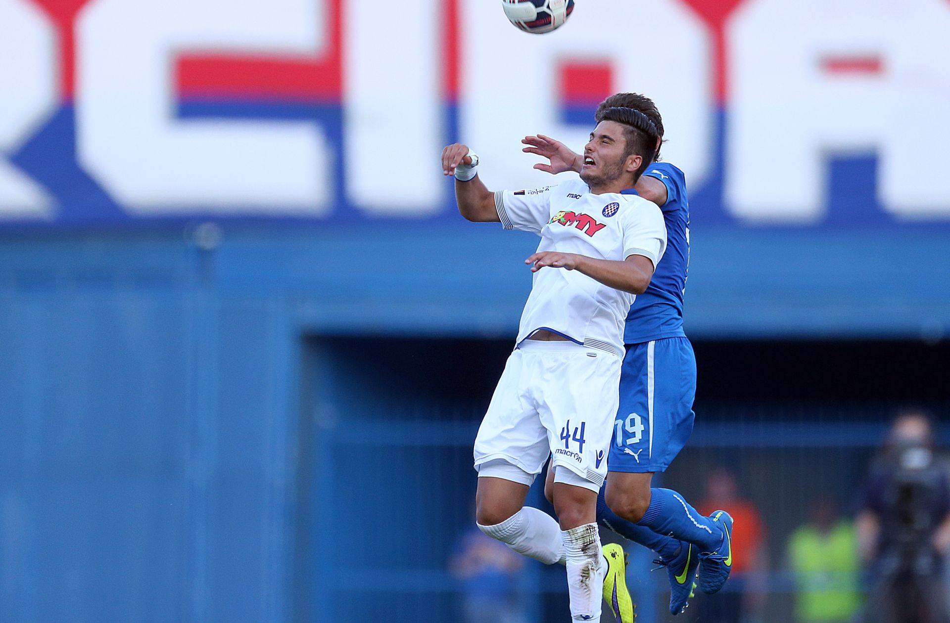12.07.2015., stadion u Maksimiru, Zagreb - Derbi utakmica izmedju GNK Dinamo i HNK Hajduk u prvom kolu MAXtv Prve lige. Josip Pivaric, Ante Roguljic. 
Photo: Goran Stanzl/PIXSELL