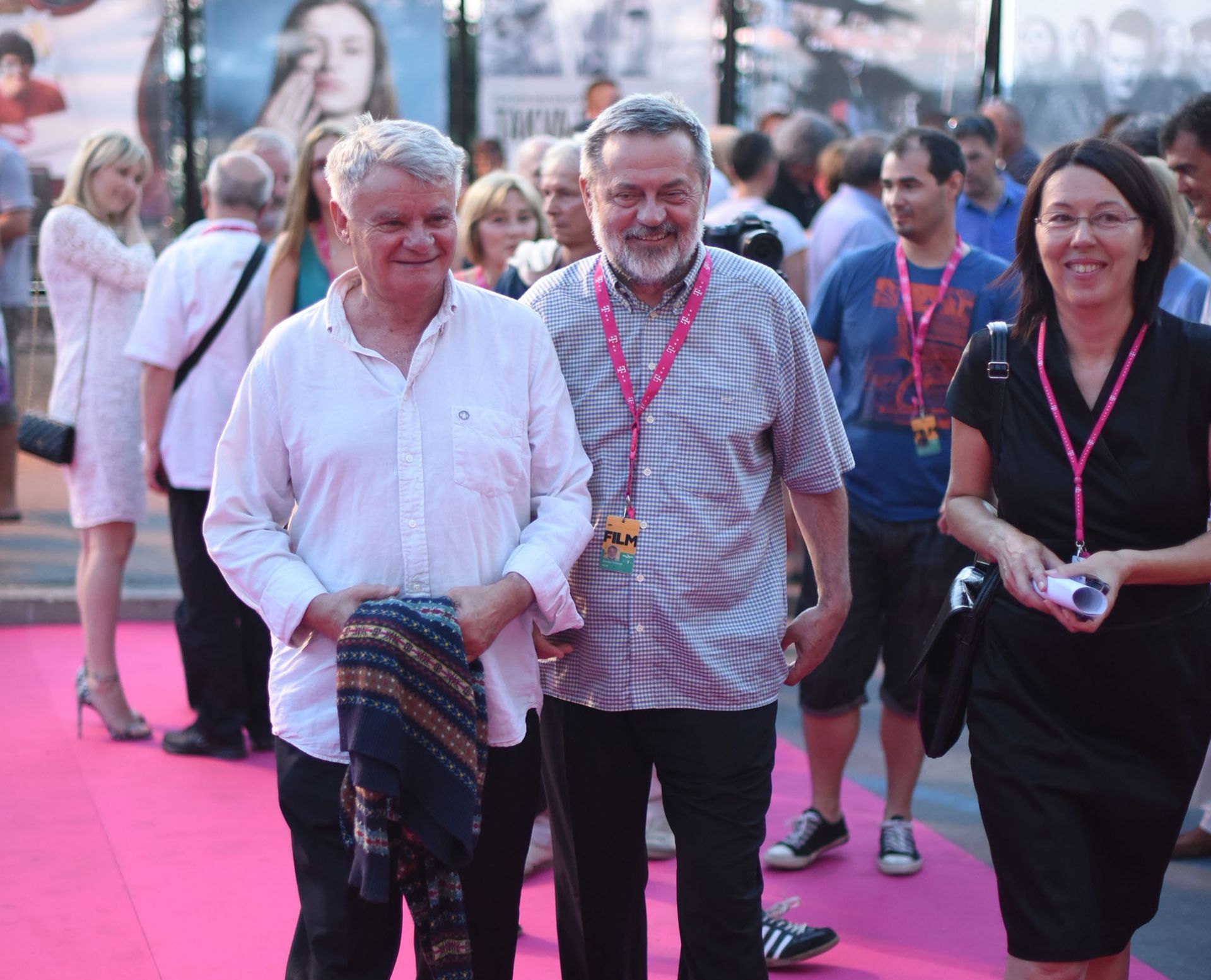 18.07.2015., Pula - Dolazak uzvanika na otvaranje 62. Pulskog filmskog festivala. Ivo Gregurevic, Branko Schmidt.
Photo: Dusko Marusic/PIXSELL