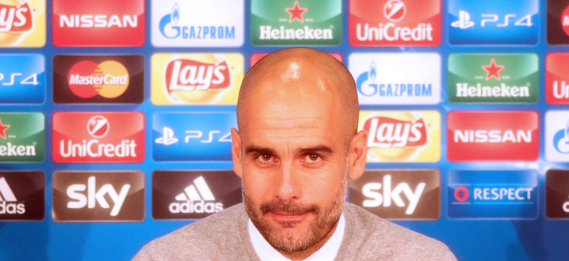Munchen, 29.09.2015 - Nakon utakmice 2. kola Lige prvaka, FC Bayern - Dinamo 5:0 u Alianz Areni odrana je konferencija za medije. Na slici Josep Guardiola
foto HINA/ ds