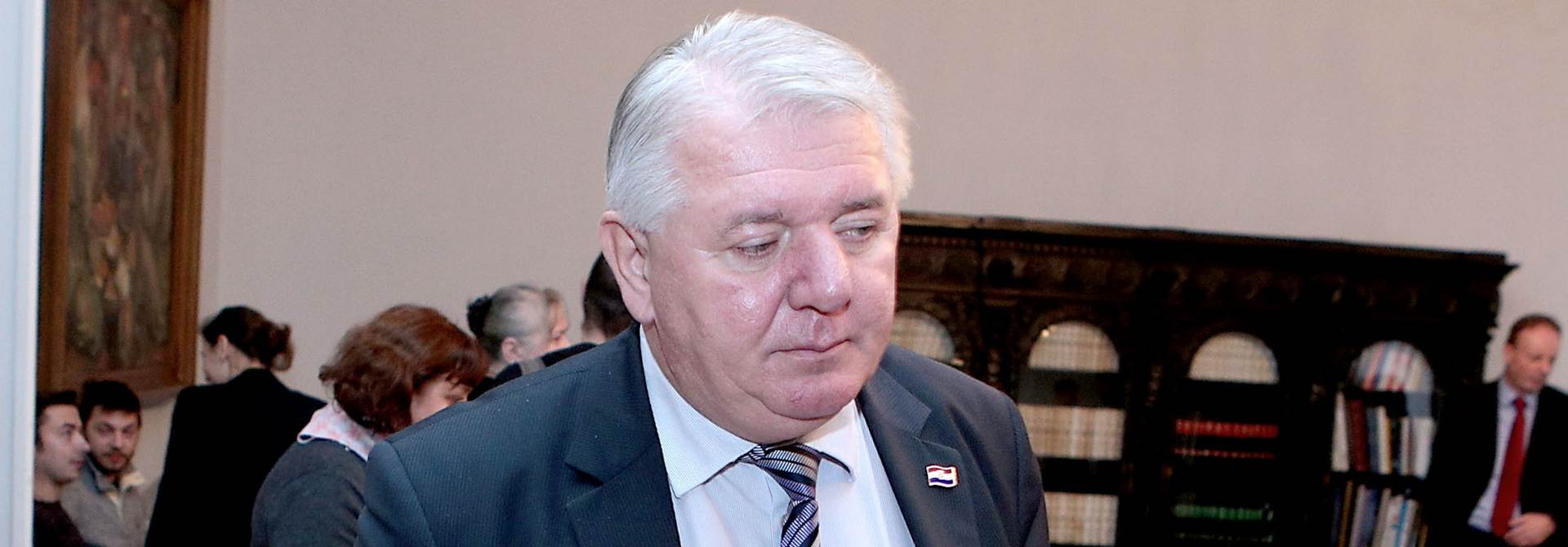05.12.2014., Zagreb - U Saboru je odrzana sjednica Odbora za ratne veterane, kojoj je prisustovalo izaslanstvo branitelja koji prosvjeduju u Savskoj. Josip Djakic. 
Photo: Patrik Macek/PIXSELL
