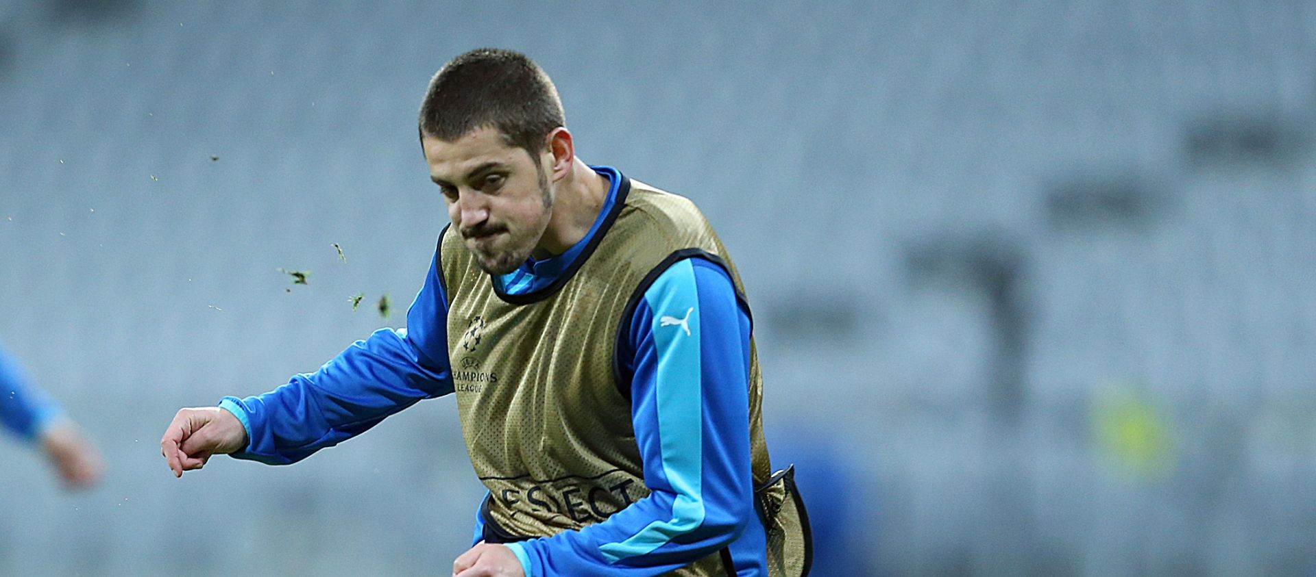 28.09.2015., Allianz Arena, Muenchen, Njemacka - Trening GNK Dinamo dan uoci utakmice 2. kola skupine F Lige prvaka FC Bayern - GNK Dinamo. Arijan Ademi. 
Photo: Goran Stanzl/PIXSELL