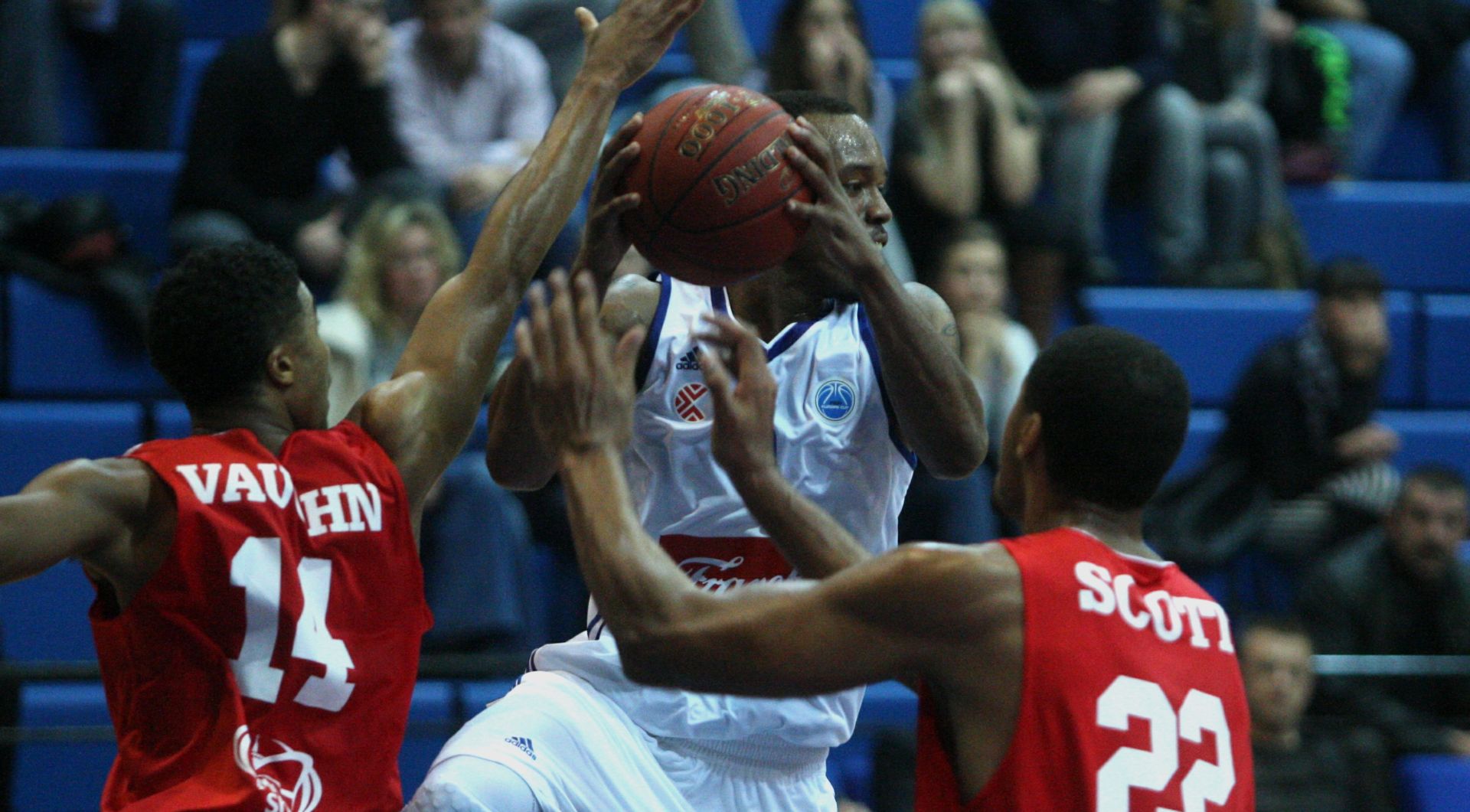 Zagreb, 04.11.2015 - Utakmica 2. kola skupine B FIBA Eurokupa koarkaa Cibona - Antwerp Giants. Na fotografiji James Florence.
foto HINA/ Daniel KASAP / dk