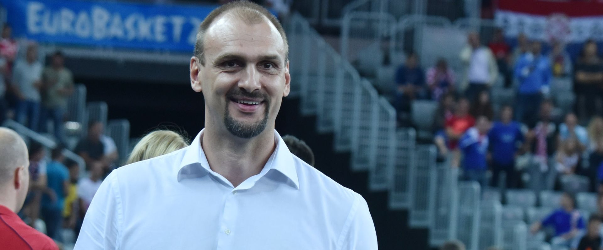 05.09.2015., Arena Zagreb, Zagreb - EuroBasket 2015., skupina C, 01. kolo, Hrvatska - Slovenija. Eurobasket 2015 po prvi puta odrzava se u cetiri drzave. Hrvatska (Zagreb), Njemacka (Berlin), Litvija (Riga) i Francuska (Montpellier) ugostit ce kosarkase tijekom grupnih susreta dok ce se zavrsnica turnira odrzati u francuskom Lilleu. Zan Tabak. Photo: Hrvoje Jelavic/PIXSELL