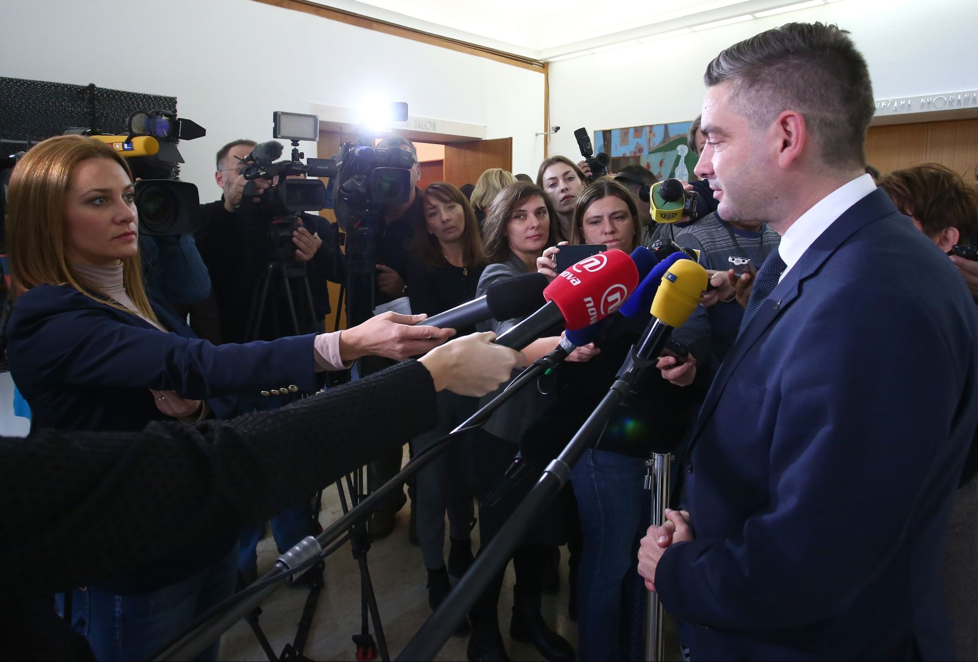 26.11.2015., Zagreb - Konzultacije stranaka i koalicija kod predsjednice Kolinda Grabar Kitarovic. Predsjednik IDS- Boris Miletic. Photo: Sanjin Strukic/PIXSELL