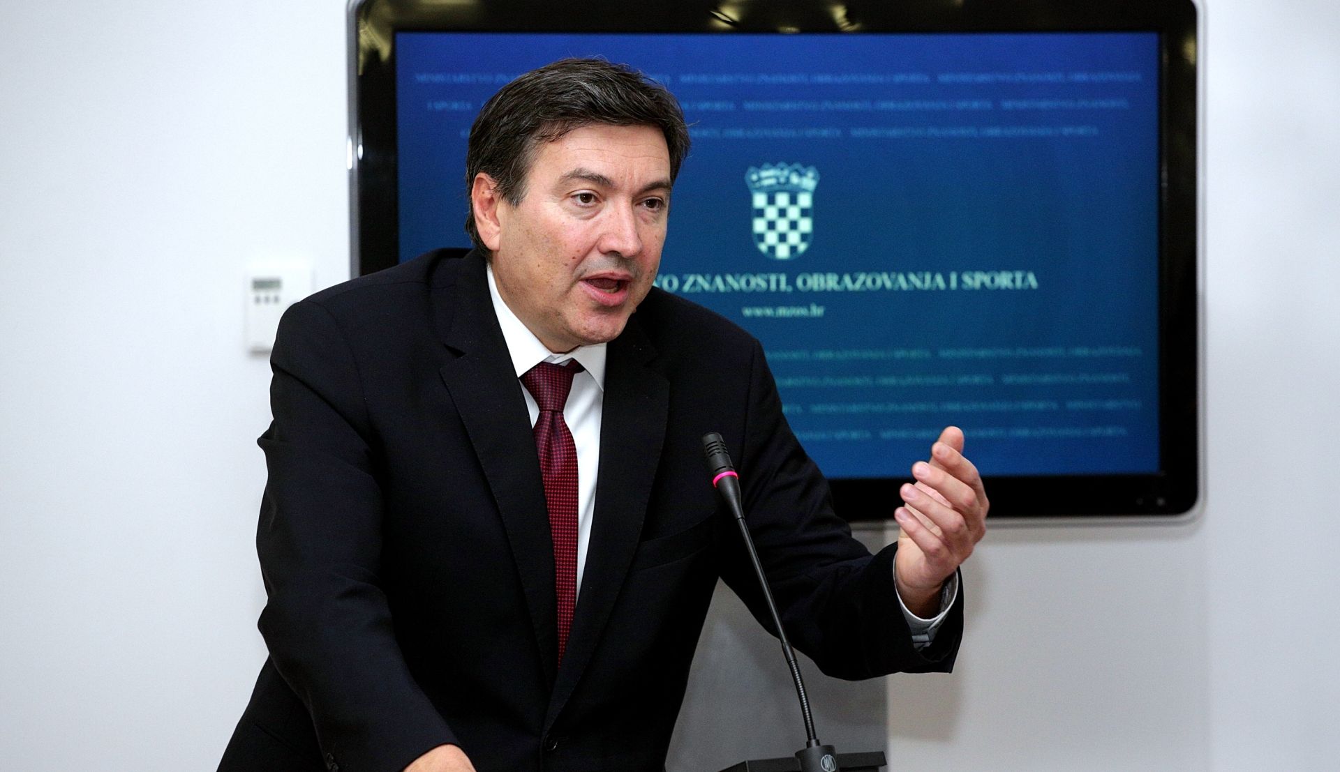 11.11.2015., Zagreb - Ministarstvo obrazovanja organiziralo svecanu dodijelu nagrade Ivan Filipovic, za znacajna ostvarenja u odgojno-obrazovnoj djelatnosti. Vedran Mornar. Photo: Zarko Basic/PIXSELL