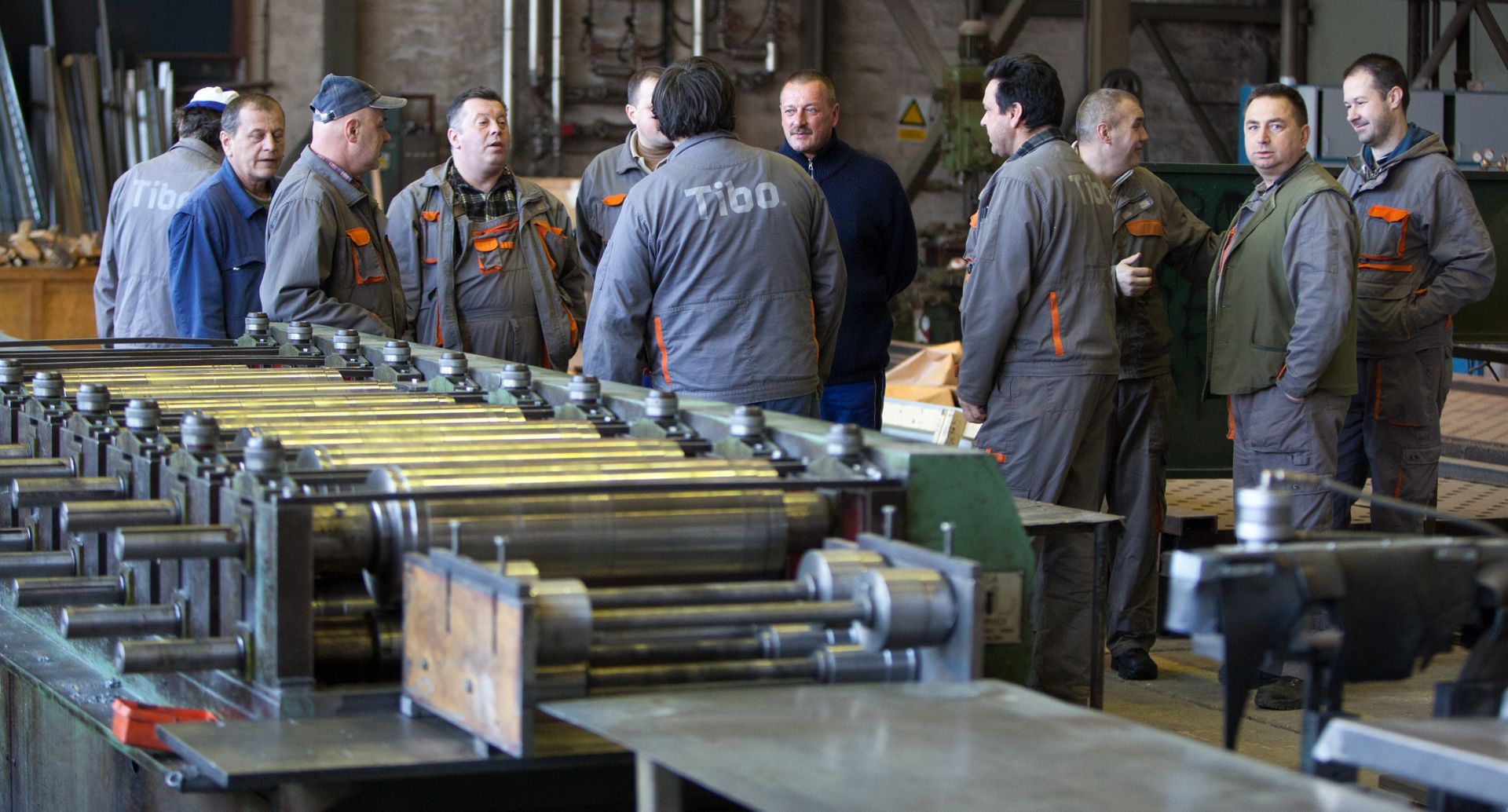 18.03.2015., Matulji - Radnici tvornice industrijske i brodske opreme TIBO 3. maj idu u strajk. Traze isplatu tri zaostale place, a sumnjaju u nestanak novca za pokrenutu privatizaciju.
Photo: Nel Pavletic/PIXSELL