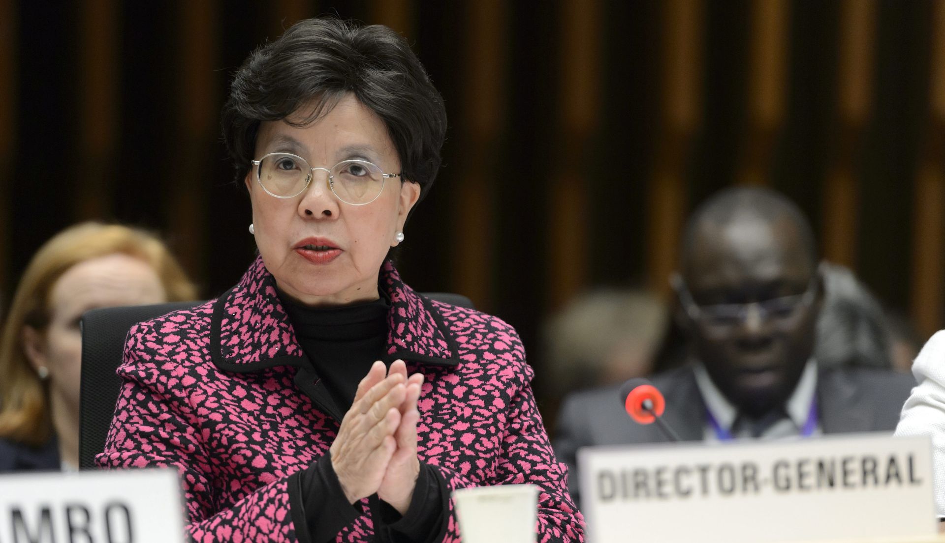 epa05131524 China's Margaret Chan, General Director of the World Health Organization (WHO), speaks about the Information Session on Zika virus for WHO Member States, during the 138th WHO Executive Board session, at the WHO headquarters in Geneva, Switzerland, 28 January 2016.  EPA/MARTIAL TREZZINI