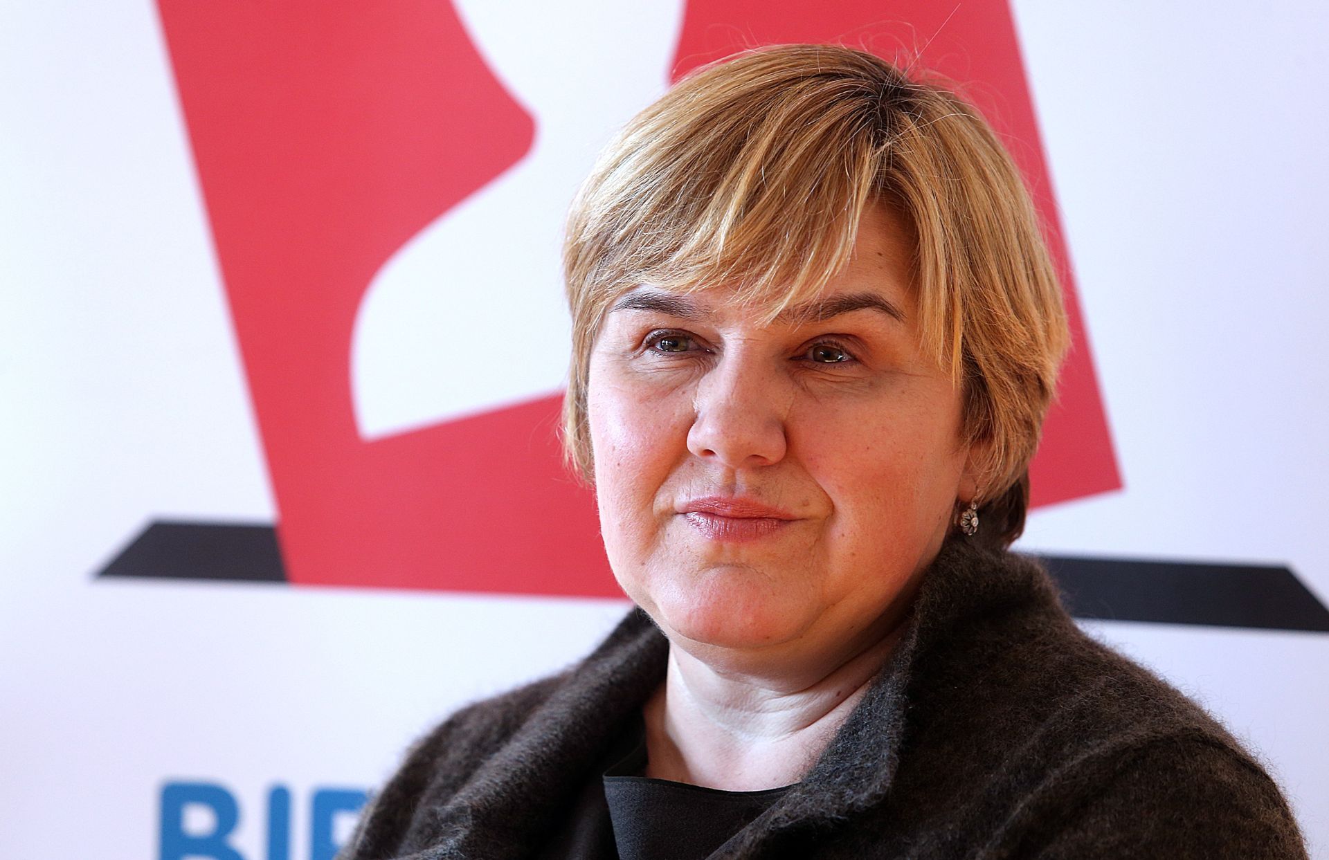 29.12.2014., Zagreb - Gradjanska inicijativa U ime obitelji odrzala je konferenciju za medije o izbornim nepravilnostima na birackim mjestima. Zeljka Markic. 
Photo: Goran Stanzl/PIXSELL