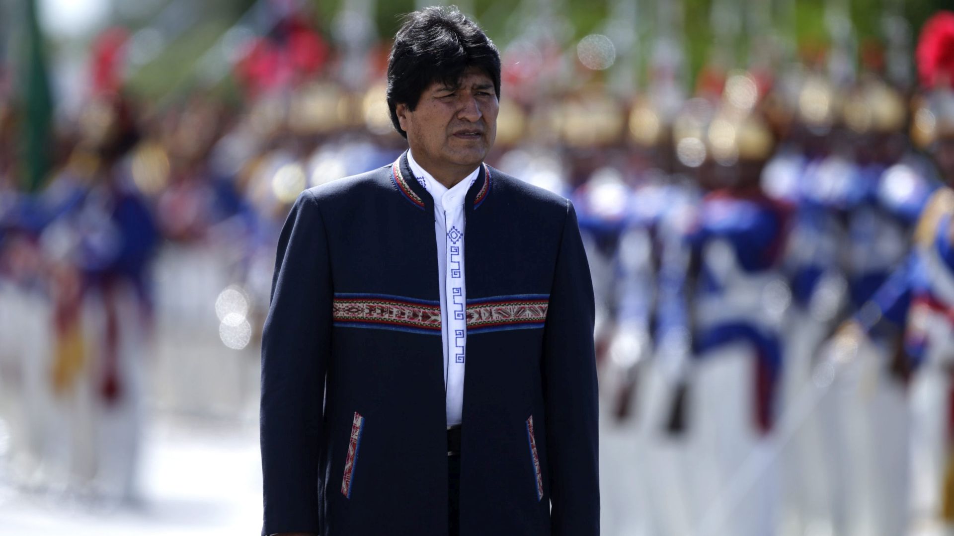 epa05139793 Bolivian President Evo Morales arrives for a meeting with Brazilian President Dilma Rousseff (not pictured) at the Planalto Palace in Brasilia, Brazil, 02 February 2016. One of the issues addressed in this meeting will be a project for the construction of a railway between the Brazilian port of Santos and the Peruvian Ilo or Matarani terminals through Bolivia. The project is promoted personally by Morales for years, but so far has not succeeded and now the hurdle that Brazil has already agreed with Peru and China, which financed the works, the construction of a "transatlantic" train that would take them Peruvians, but without going through Bolivia ports.  EPA/FERNANDO BIZERRA JR.