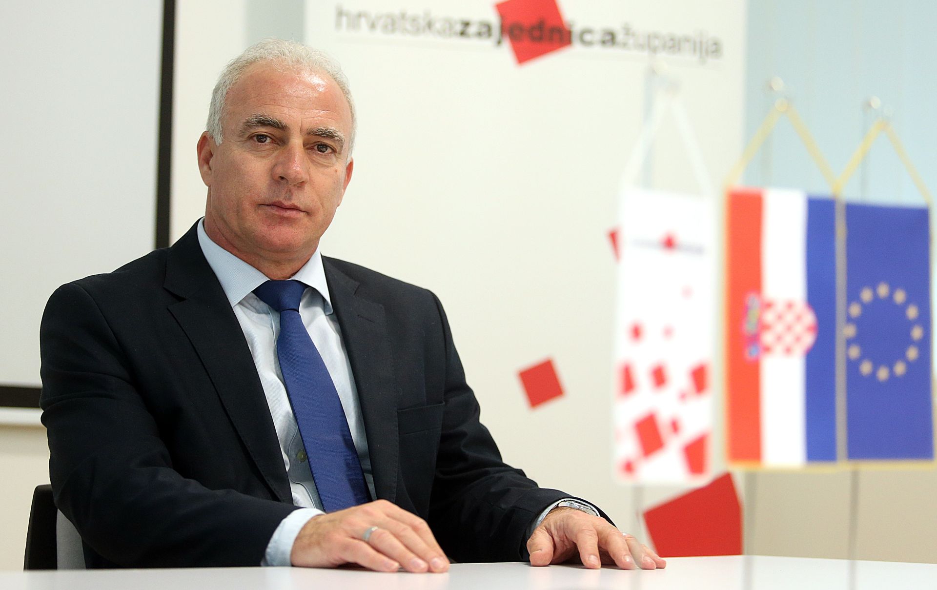 09.02.2016., Zagreb - Predsjednik Hrvatske zajednice zupanija i sibensko kninski zupan Goran Pauk. 
Photo: Goran Stanzl/PIXSELL