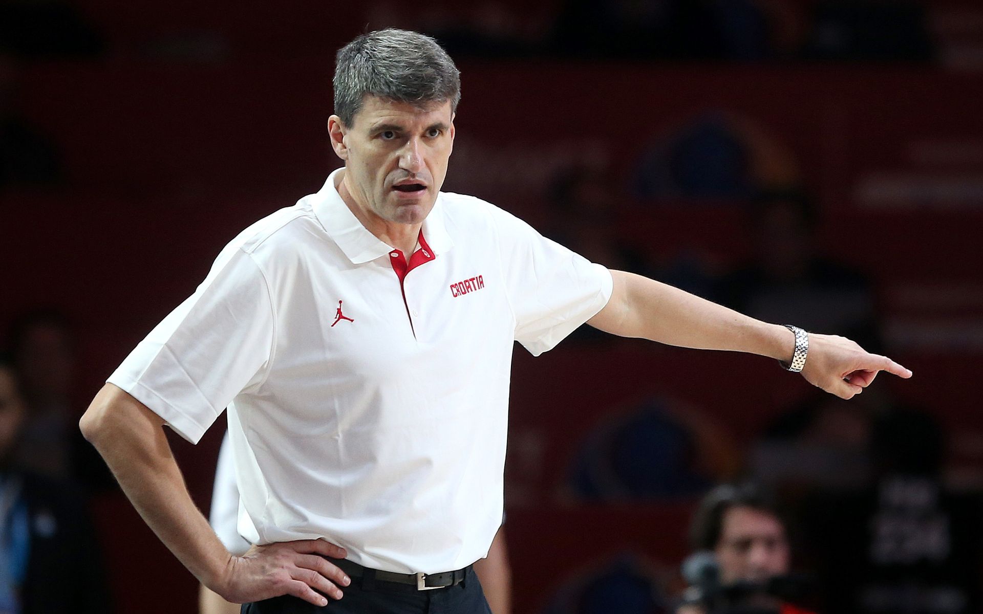 13.09.2015., Francuska, Lille, stadion Pierre Mauroy - Osmina finala EuroBasketa 2015, Hrvatska - Ceska. Hrvatski izbornik Velimir Perasovic. 
Photo: Igor Kralj/PIXSELL