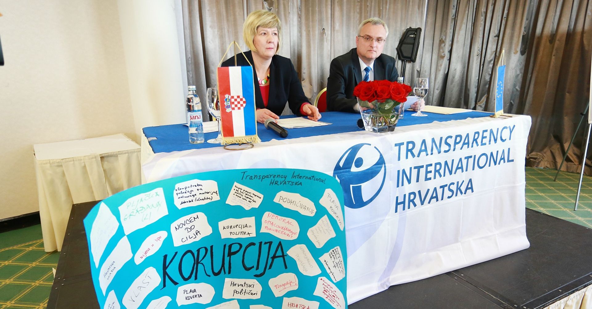 27.01.2016., Zagreb - hotel Westin, Transparency International Hrvatska (TIH) na konferenciji za novinare predstavlja Indeks percepcije korupcije 2015. Davorka Budimir. 
Photo: Dalibor Urukalovic/PIXSELL