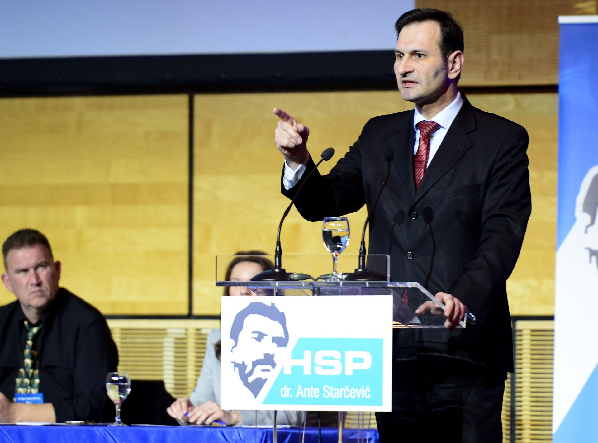 12.3.2016., Zagreb - U kongresnom centru Hypo, odrzan IV. opci sabor Hrvatske stranke prava dr. Ante Starcevic (HSP AS). Miro Kovac. Photo: Marko Prpic/PIXSELL