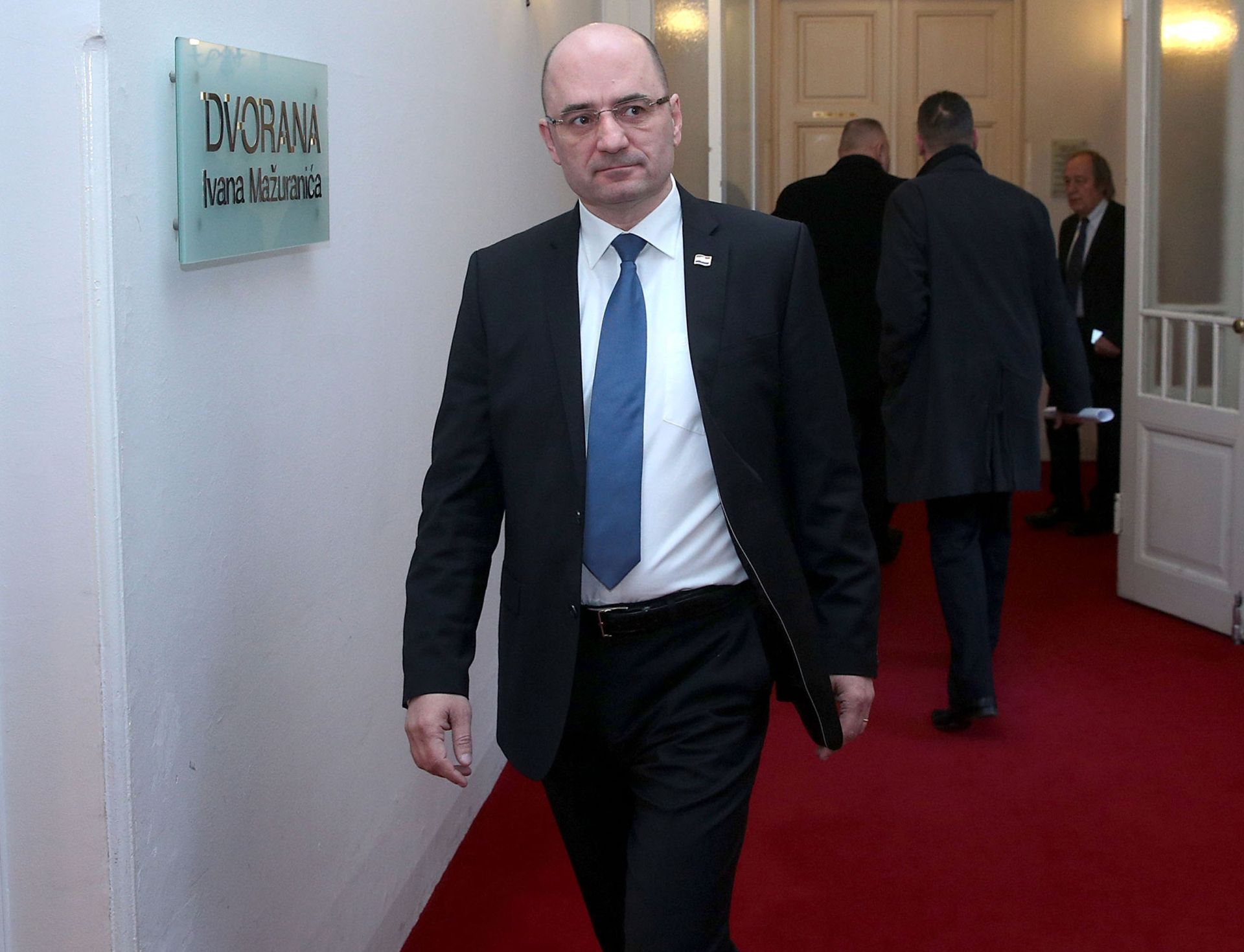 22.01.2016., Zagreb - Dolazak predstavnika manjina na sastanak s HDZ-om. Milijan Brkic.
Photo: Patrik Macek/PIXSELL