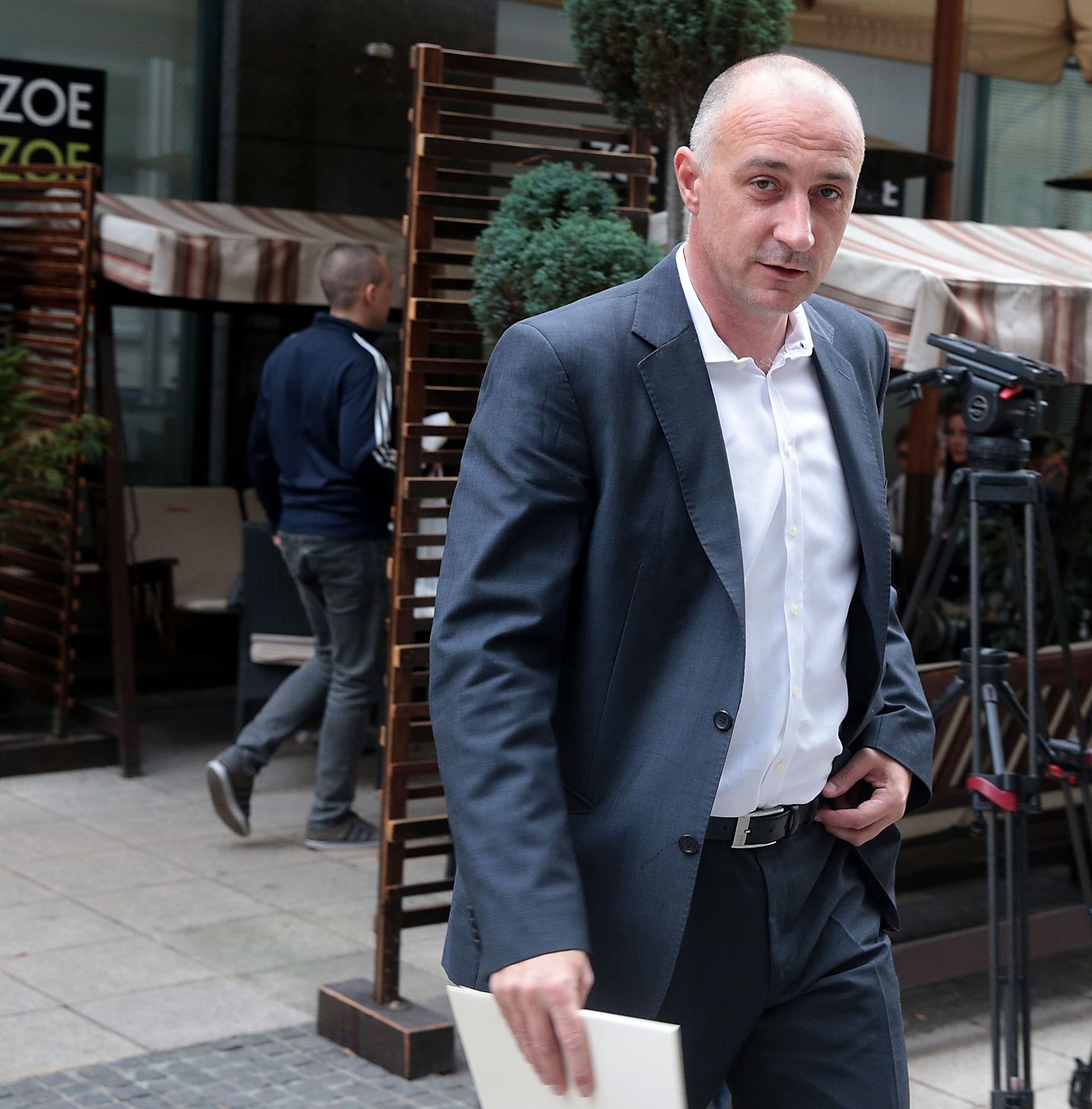 20.11.2015., Zagreb - Na Iblerovom trgu poceo je cetvrti krug pregovora izmedju Koalicije Hrvatska raste i Mosta. Ivan Vrdoljak. Photo: Patrik Macek/PIXSELL