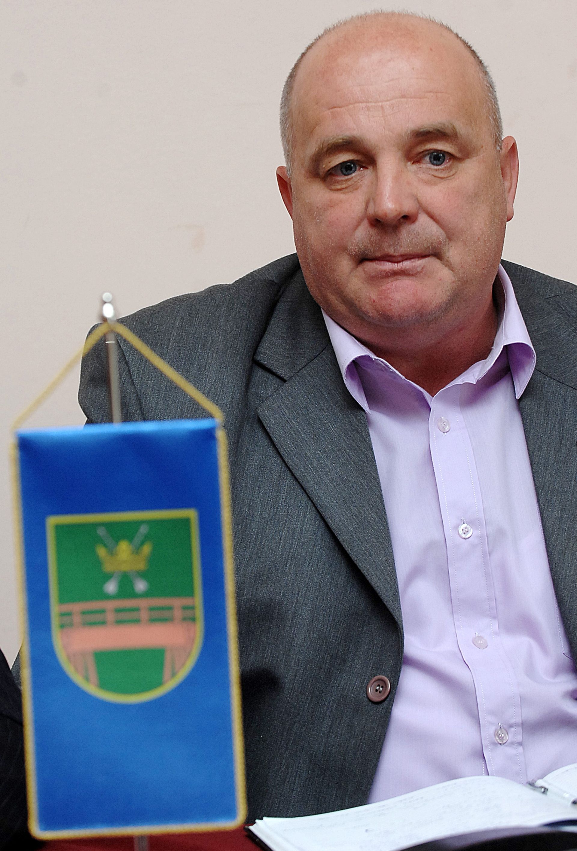 08.11.2013., Vrginmost - U zgradi Opcine Gvozd odrzan je sastanak predsjednika Opcine Gvozd Branka Jovicica s predstavnicima Policijskih uprava Sisacko-moslavacke i Karlovacke zupanije o sigurnosnoj situaciji nakon nedavnog dvostrukog ubojstva u Vojnicu. Branko Jovicic, nacelnik Opcine Gvozd . 
Photo: Nikola Cutuk/PIXSELL