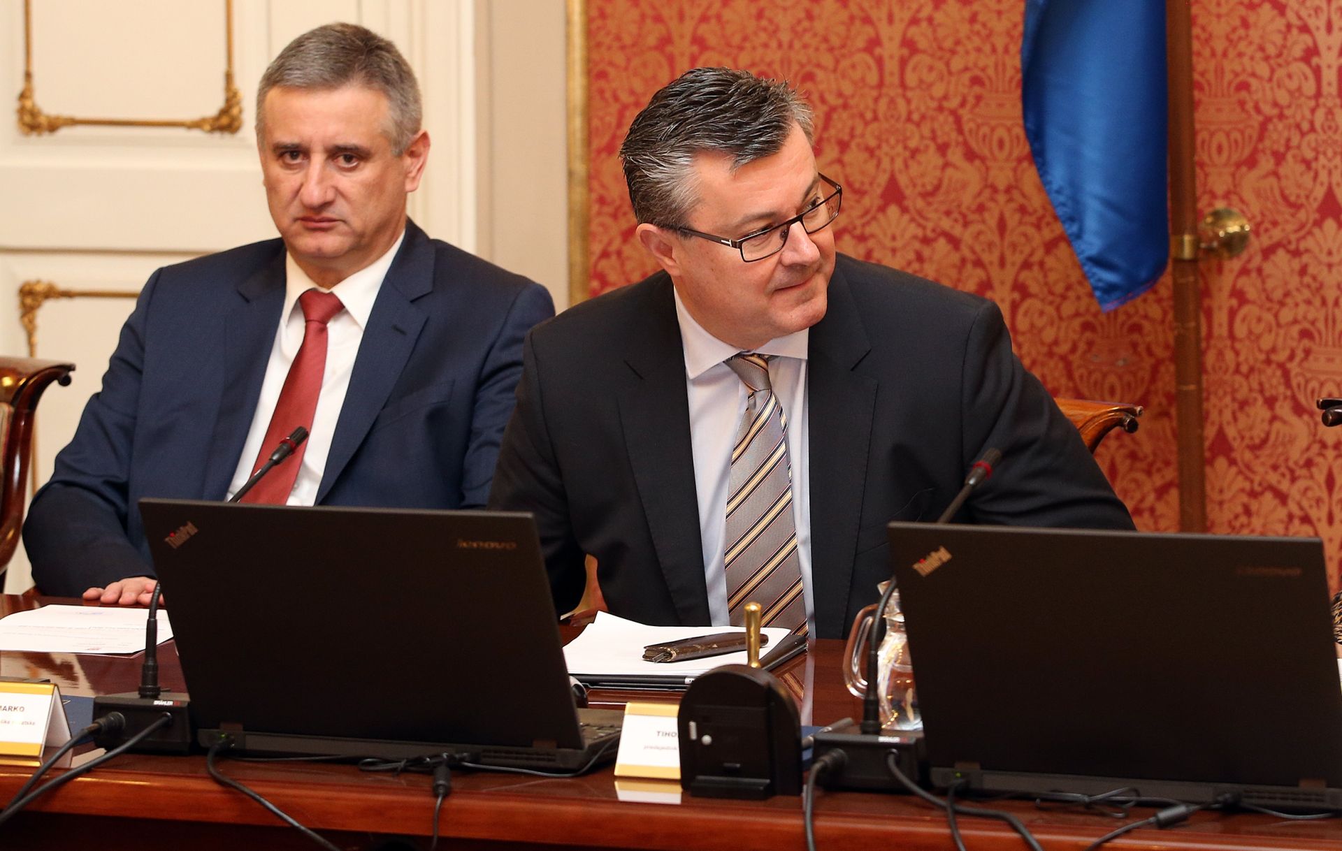 30.03.2016., Zagreb - 12. sjednica Vlade Republike Hrvatske.  Tomislav Karamarko, Tihomir Oreskovic. 
Photo: Robert Anic/PIXSELL