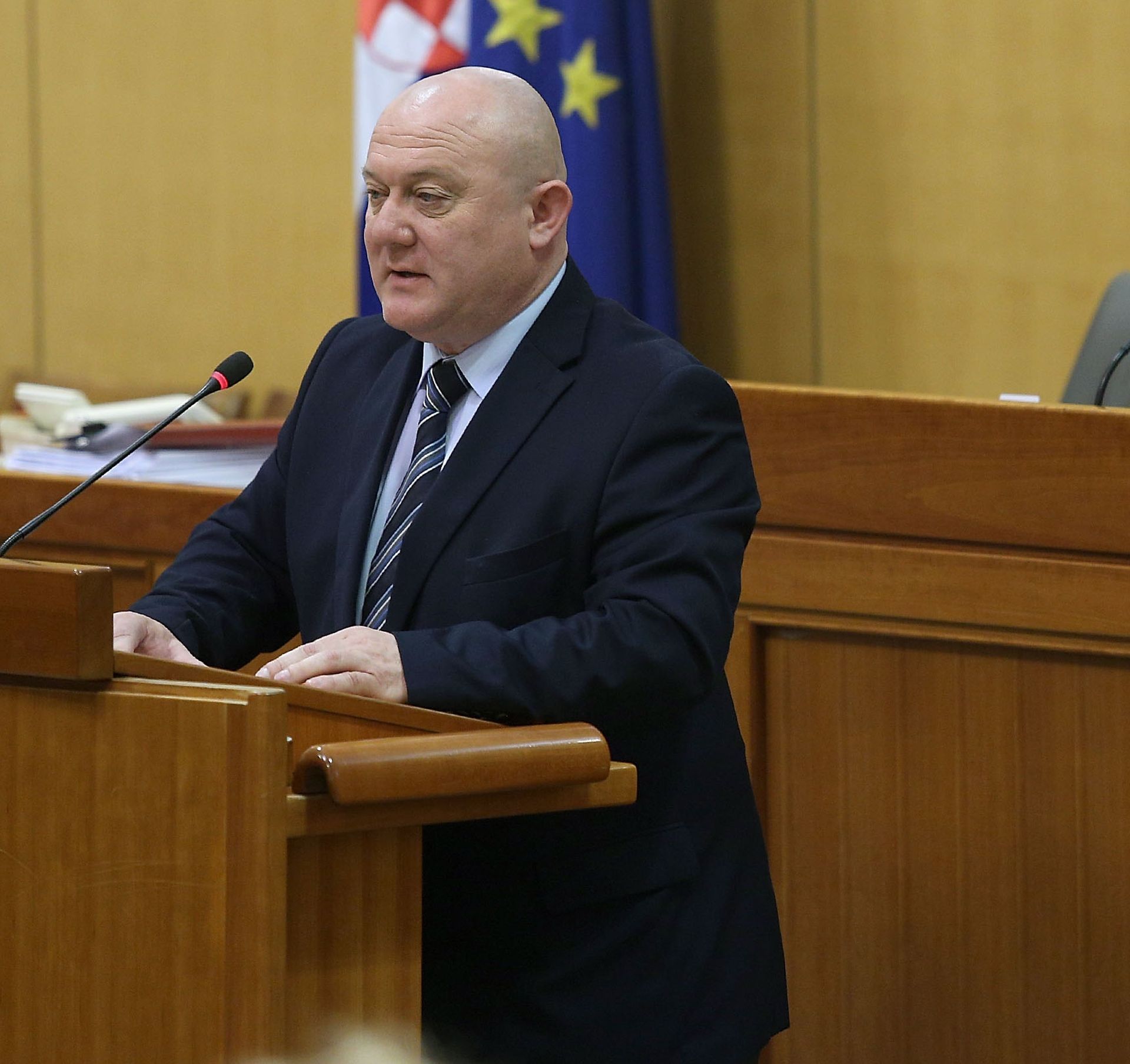 21.03.2016., Zagreb - Sabor bi glasovanjem o do sada raspravljenim tockama dnevnog reda, od kojih su najvaznije proracun za 2016. godinu i potvrda novog ministra branitelja, trebao zakljuciti drugu sjednicu. Tomislav Koncevski prvi je put u Saboru govorio kao novi predsjednik Laburista.
Photo: Patrik Macek/PIXSELL