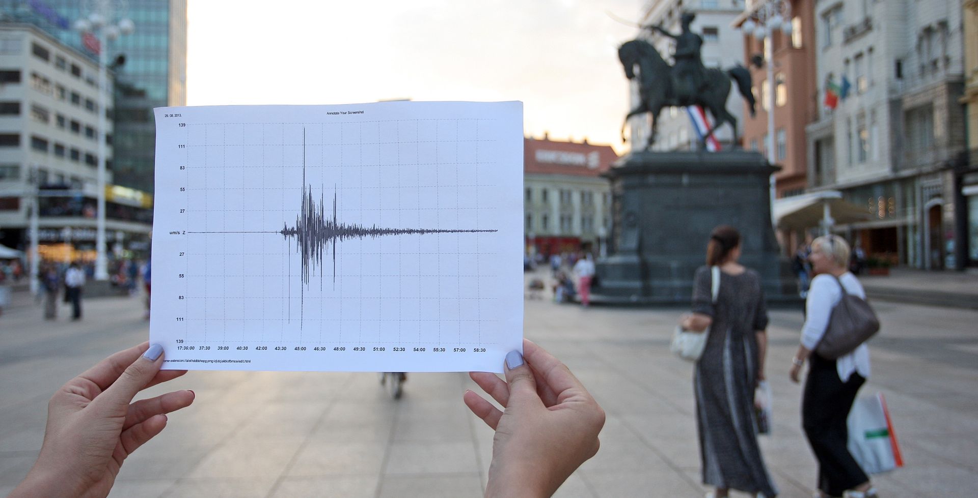 29.08.2013., Zagreb - Zagreb i okolicu u nekoliko dana pogodilo je sest manjih potresa s epicentrom oko mjesta Jablanovec i Gornja Bistra. Seizmolozi predvidjaju da bi u skoroj buducnosti Zagreb mogao pogoditi potres od 6,5 stupnjeva po Richteru sto je nesto malo jace od velikog potresa 1880. godine koji je prouzrokovao goleme stete u gradu. 
Photo: Borna Filic/PIXSELL