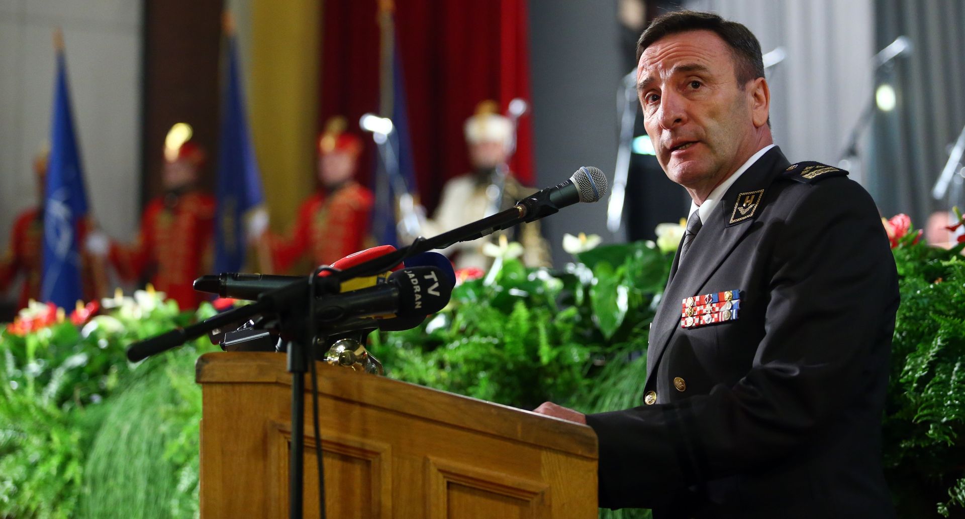 01.03.2016., Zagreb - U Domu HV-a Zvonimir odrzana je primopredaja duznosti nacelnika Glavnog stozera Oruzanih snaga Republike Hrvatske izmedju generala zbora Drage Lovrica i general pukovnika Mirka Sundova. General pukovnik Mirko SUndov. Photo: Slavko Midzor/PIXSELL