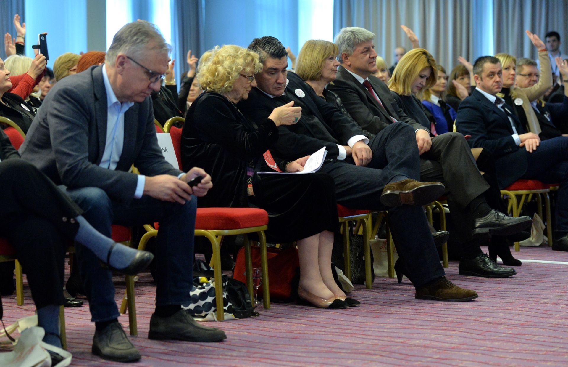 20.02.2016., Zagreb - Skupstina Foruma zena SDP-a u Hotelu Panorama.  Zlatko Komadina. 
Photo: Marko Lukunic/PIXSELL