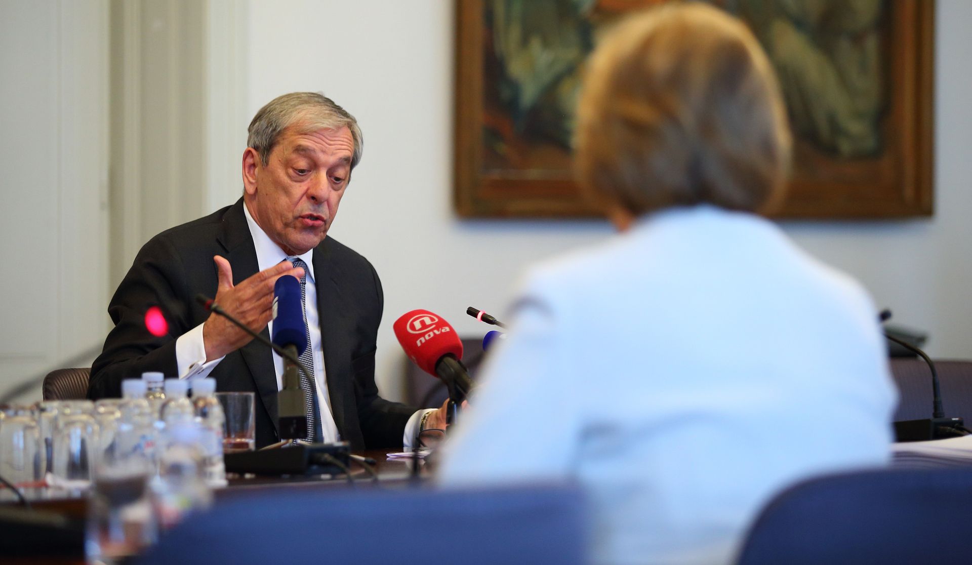 16.05.2016., Zagreb - Saborski Odbor za Ustav, Poslovnik i politicki sustav poceo je na danasnjoj sjednici razgovore s kandidatima za ustavne suce.Zeljko Olujic.
Photo: Jurica Galoic/PIXSELL