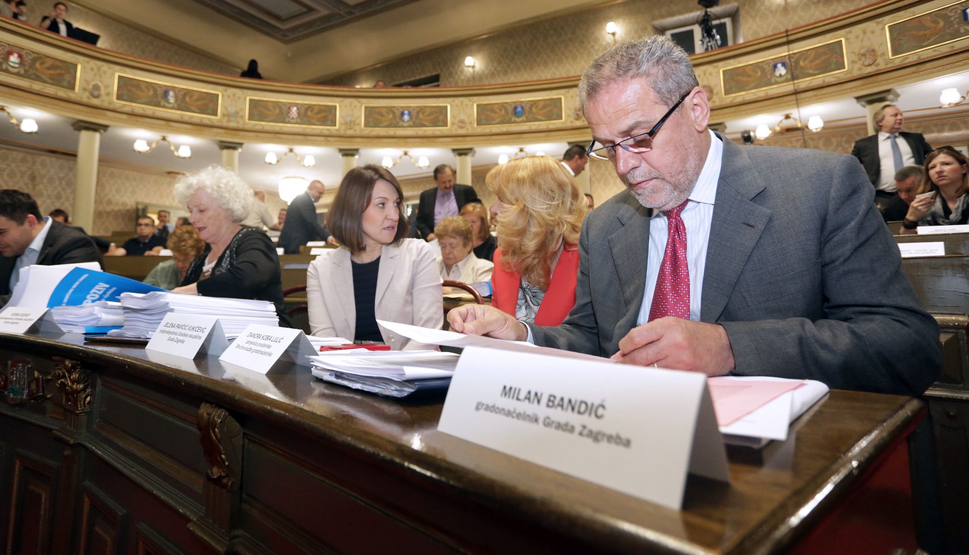 16.06.2016., Zagreb - U starogradskoj vijecnici odrzana je 42. sjednica Gradske skupstine Grada Zagreba. Gradonacelnik Milan Bandic. 
Photo: Luka Stanzl/PIXSELL