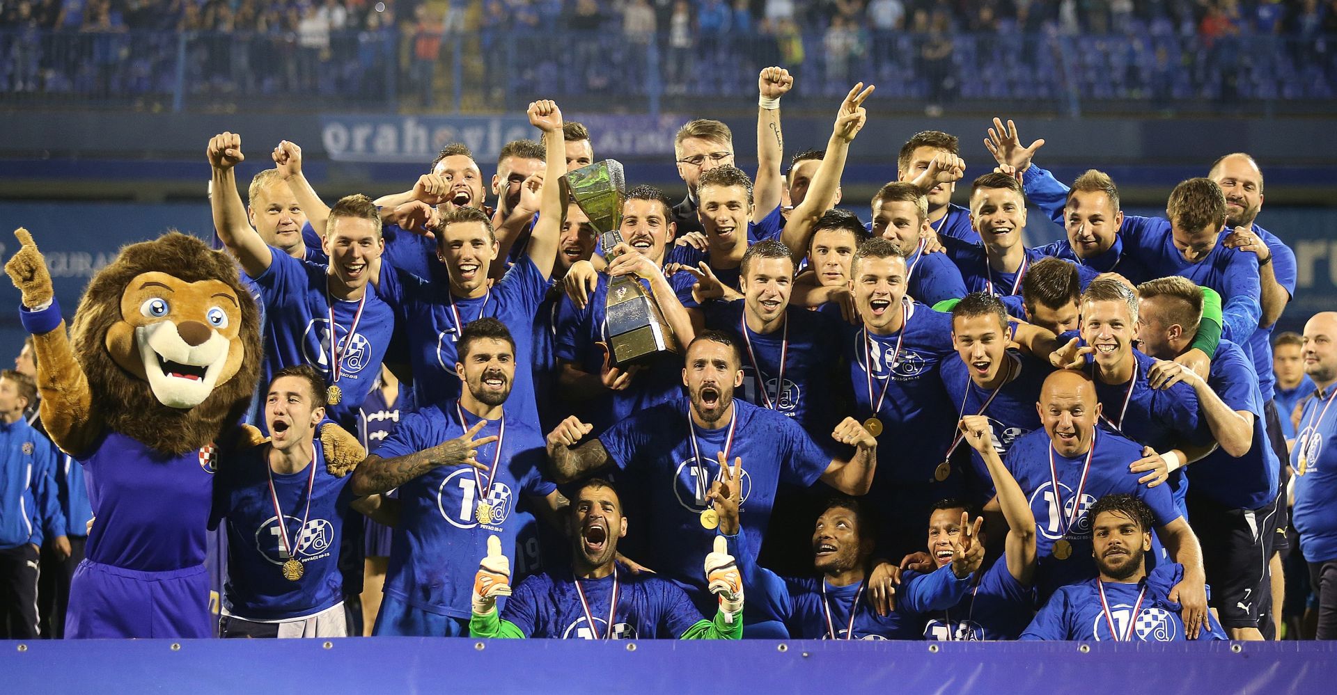 29.05.2015., Zagreb - 36. kolo MAXtv Prve lige, GNK Dinamo - HNK Rijeka. GNK Dinamo pobijedio Rijeku cime je postao prva momcad u povijesti HNL-a koja je zakljucila sezonu bez poraza. Photo: Igor Kralj/PIXSELL