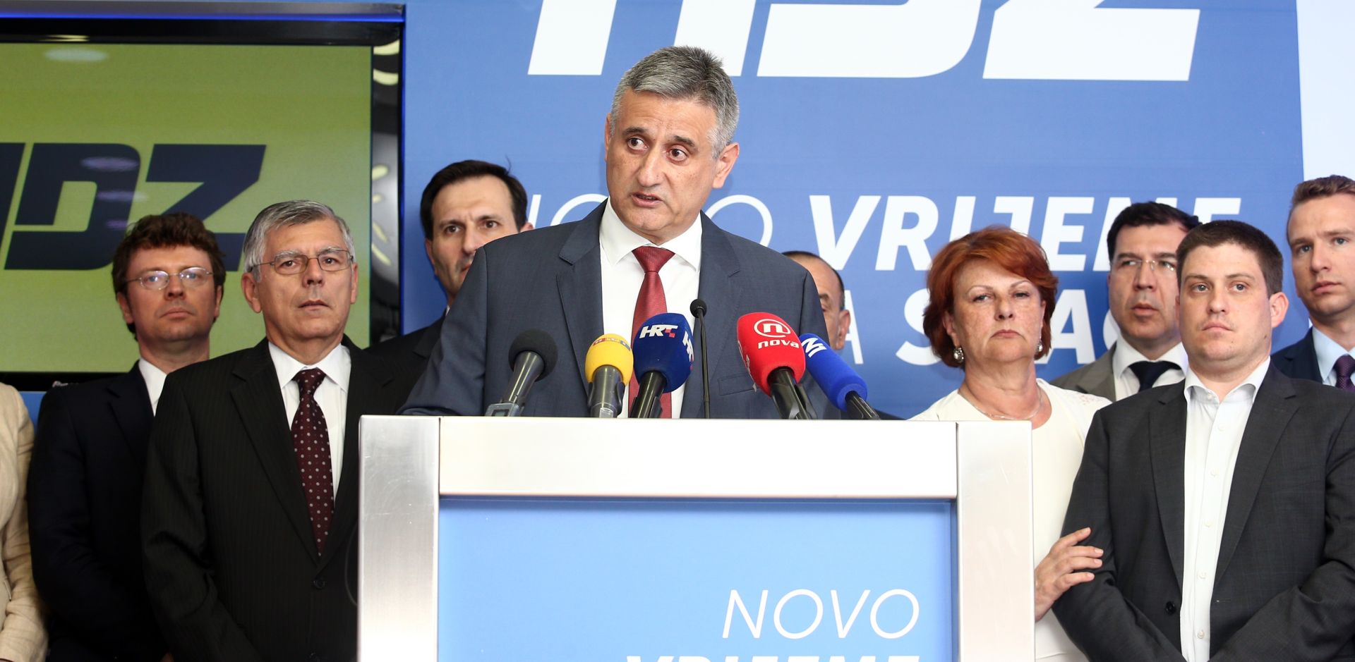 03.06.2016., Zagreb - Tomislav Karamarko odrzao konferenciju za medije u sredisnjici HDZ-a na Trgu zrtava fasizma. Photo: Zeljko Lukunic/PIXSELL