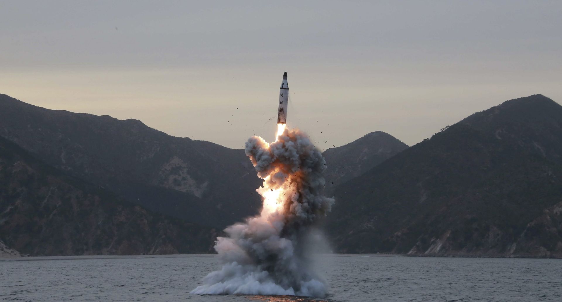 epa05416262 (FILE) An undated file picture released by the North Korean Central News Agency (KCNA), the state news agency of North Korea, shows an 'underwater test-fire of strategic submarine ballistic missile' conducted at an undisclosed location in North Korea. North Korea has reportedly test-fired what seemed to be a submarine-launched ballistic missile in waters east of the Korean peninsula on 09 July 2016, media reports stated quoting South Korean officials. North Korea has so far not publicly commented the alleged launch.  EPA/KCNA   EDITORIAL USE ONLY