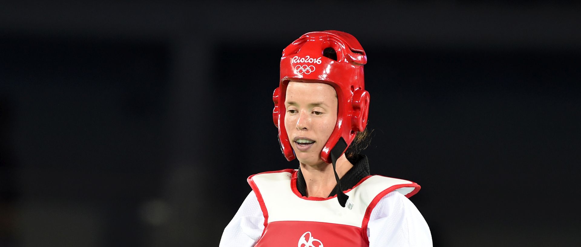 Rio de Janeiro, 17.8.2016 - Hrvatska reprezentativka u taekwondou u kategoriji do 49 kilograma Lucija Zaninoviæ na Olimpijskim igrama u Rio de Janeiru neæe obraniti bronèanu medalju osvojenu u Londonu prije èetiri godine. Zaninoviæ je u èetvrtfinalu izgubila od Francuskinje Yasmine Aziez sa 3-4.
foto HINA/ ua