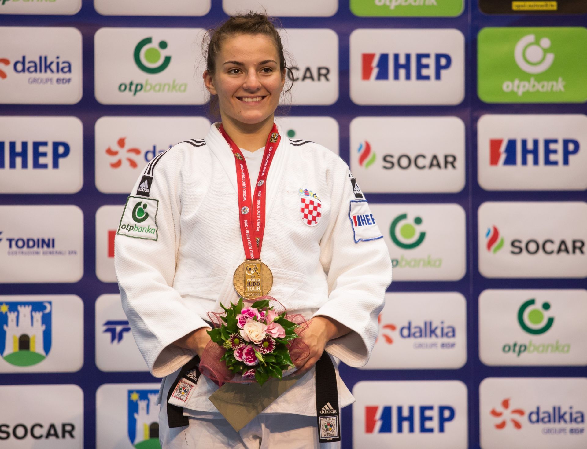 24.09.2016., Zagreb - U sportskoj dvorani Dom sportova odrzava se IJF Judo Grand Prix Zagreb 2016. Barbara Matic osvojila zlatnu medaljuPhoto: Davor Puklavec/PIXSELL