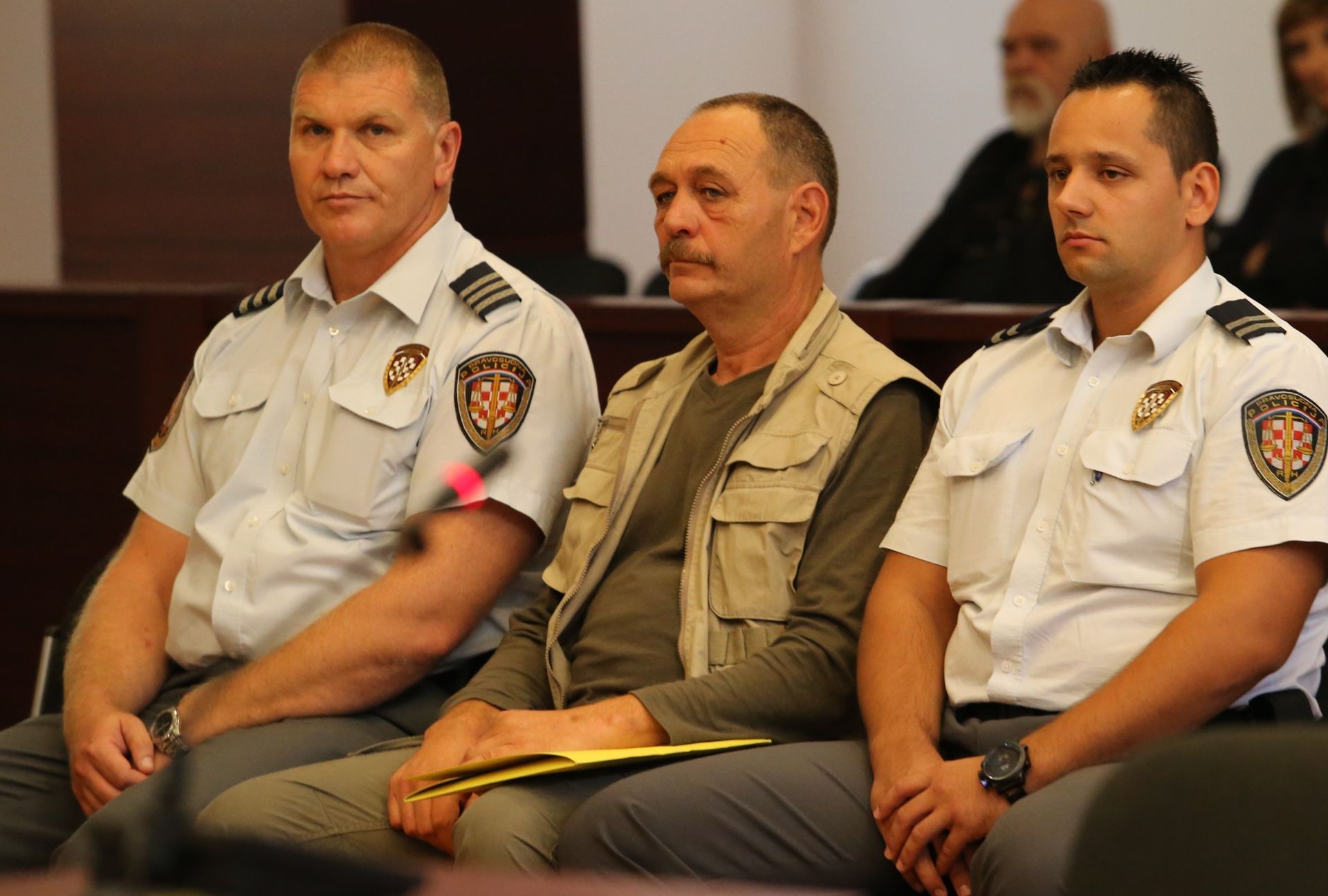 09.09.2015., Split - Na Zupanijskom sudu zakazano je rociste protiv petorice optuzenih za ratne zlocine u Lori, Tomislava Duica (koji je u bijegu), Toncija Vrkica (zamjenika zapovjednika), Ante Gudica, Andjelka Botica i Emilija Bungura. Danas bi trebala biti ispitana dvojica svjedoka. Emilio Bungur. 
Photo: Ivo Cagalj/PIXSELL