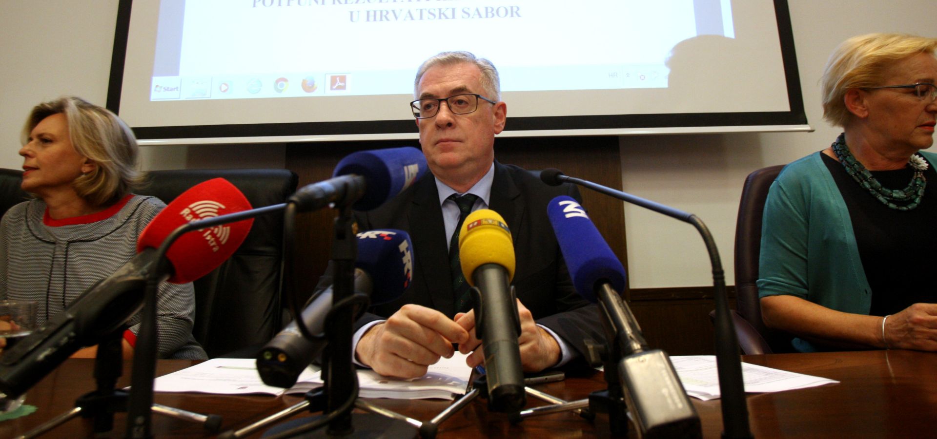 Zagreb, 12.09.2016 - Konferencija za medije Dravnog izbornog povjerenstva. Na fotografiji Branko Hrvatin. foto HINA/ Daniel KASAP / dk