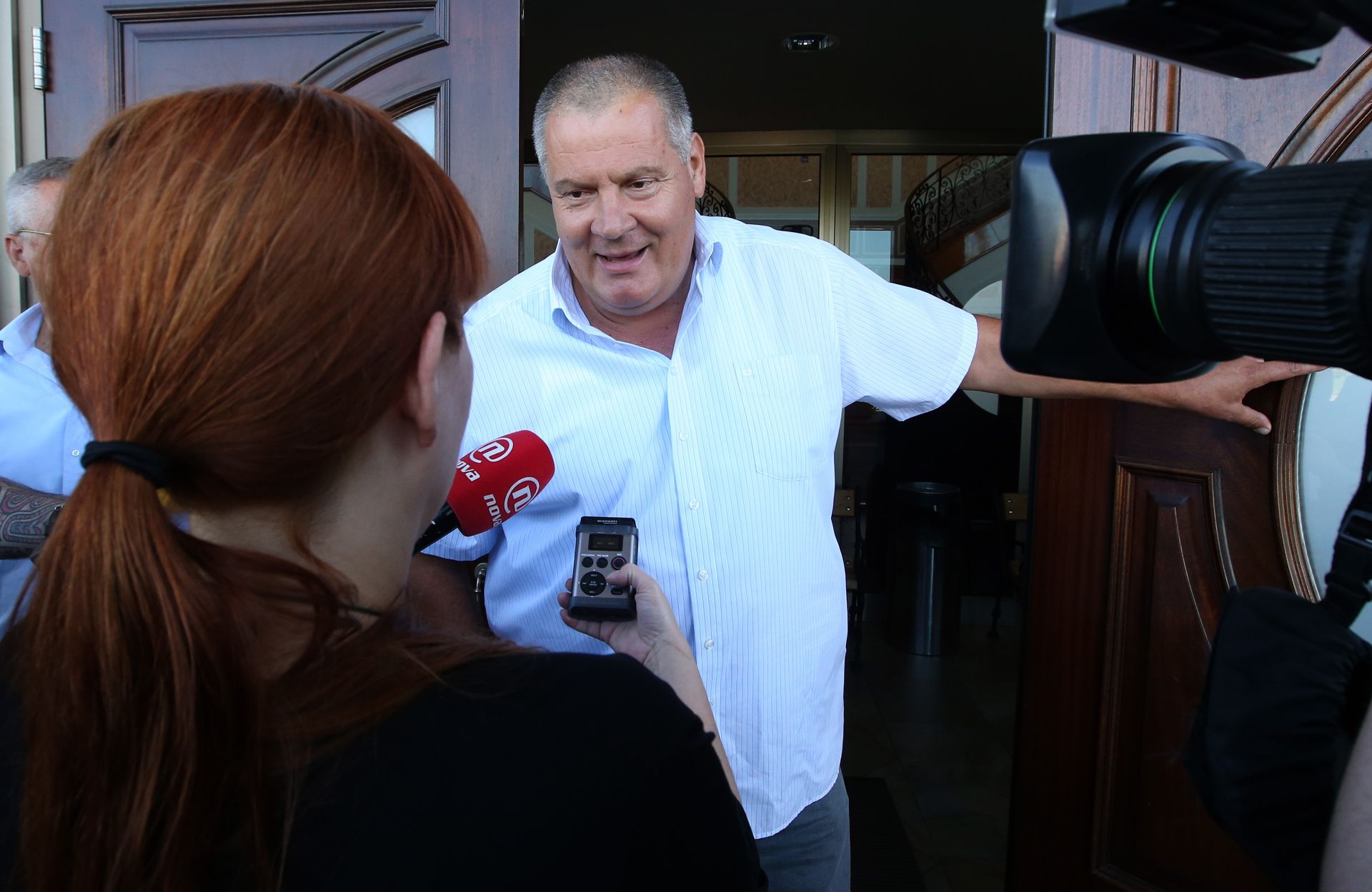 07.07.2016., Jastrebarsko - Dolazak clanova Hrvatske seljacke stranke na sjednicu Glavnog odbora u hotel Princess. Stipe Gabric Jambo. 
Photo: Robert Anic/PIXSELL