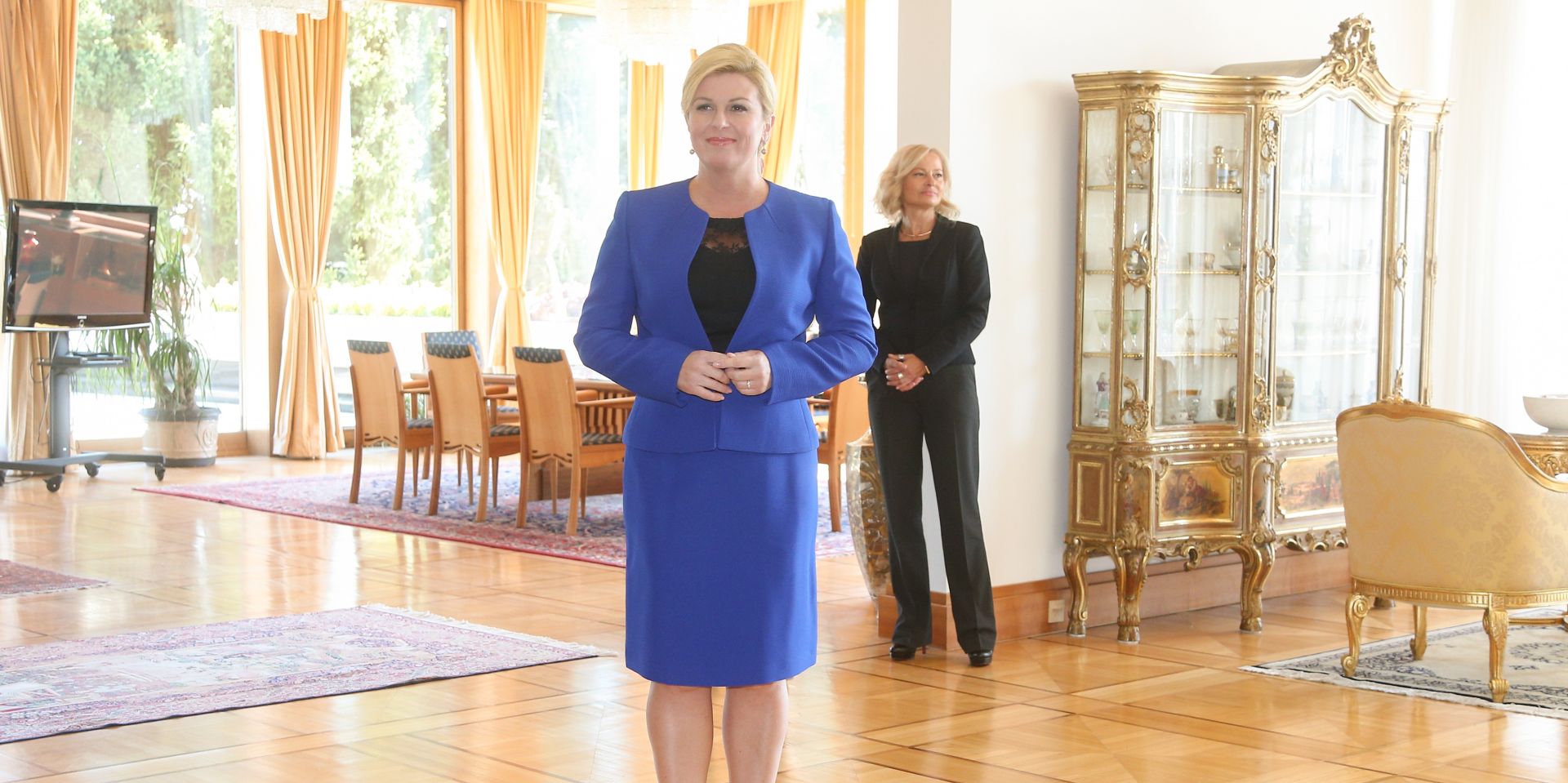 28.09.2016., Ured predsjednice, Pantovcak 241, Zagreb - Predsjednica Republike Hrvatske Kolinda Grabar-Kitarovic zapocela je konzultacije s celnicima parlamentarnih stranaka izabranih u Hrvatski sabor. 
Photo: Davor Puklavec/PIXSELL