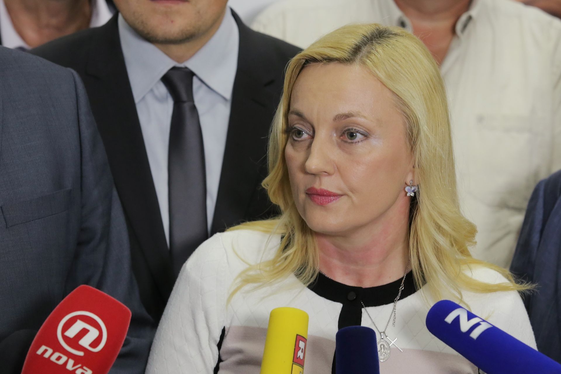 20.09.2016., Zagreb - Hrvatska zastupnica u Europskom parlamentu Marijana Petir (HSS) odrzala je izvanrednu konferenciju za medije. 
Photo: Tomislav Miletic/PIXSELL