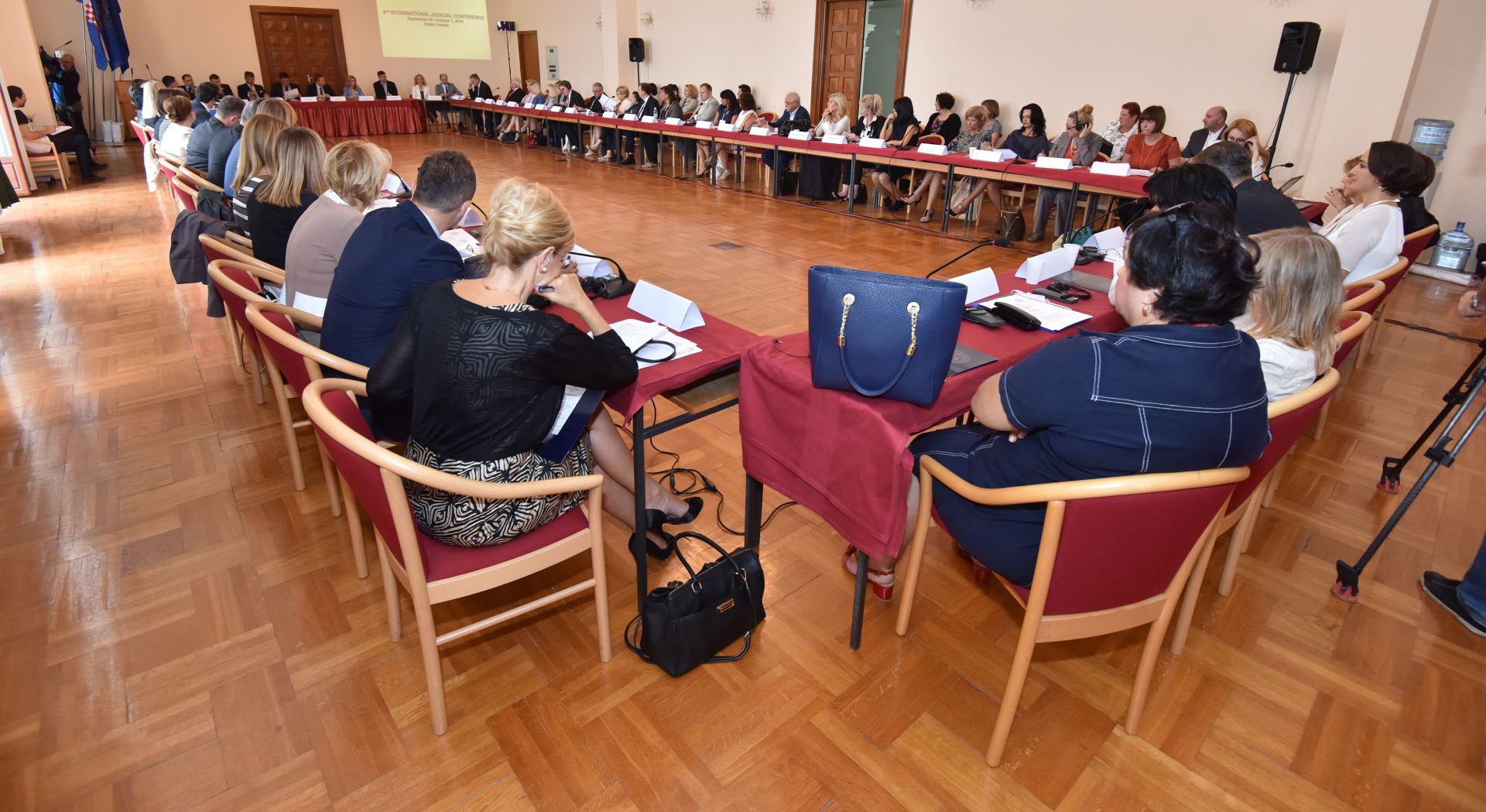 30.09.2016., Zadar - Na Sveucilistu u Zadru poceo je 2. medjunarodni simpozij sudaca. Otvorenju je nazocio ministar pravosudja. 
Photo: Dino Stanin/PIXSELL