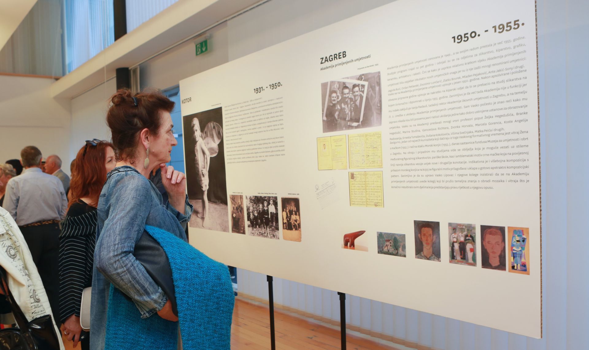 14.06.2016., Split - Izlozba ranih radova Vaska Lipovca otvorena je u sjevernoj galerija Sveucilisne knjiznice Kampusa. 
Photo: Miranda Cikotic/PIXSELL