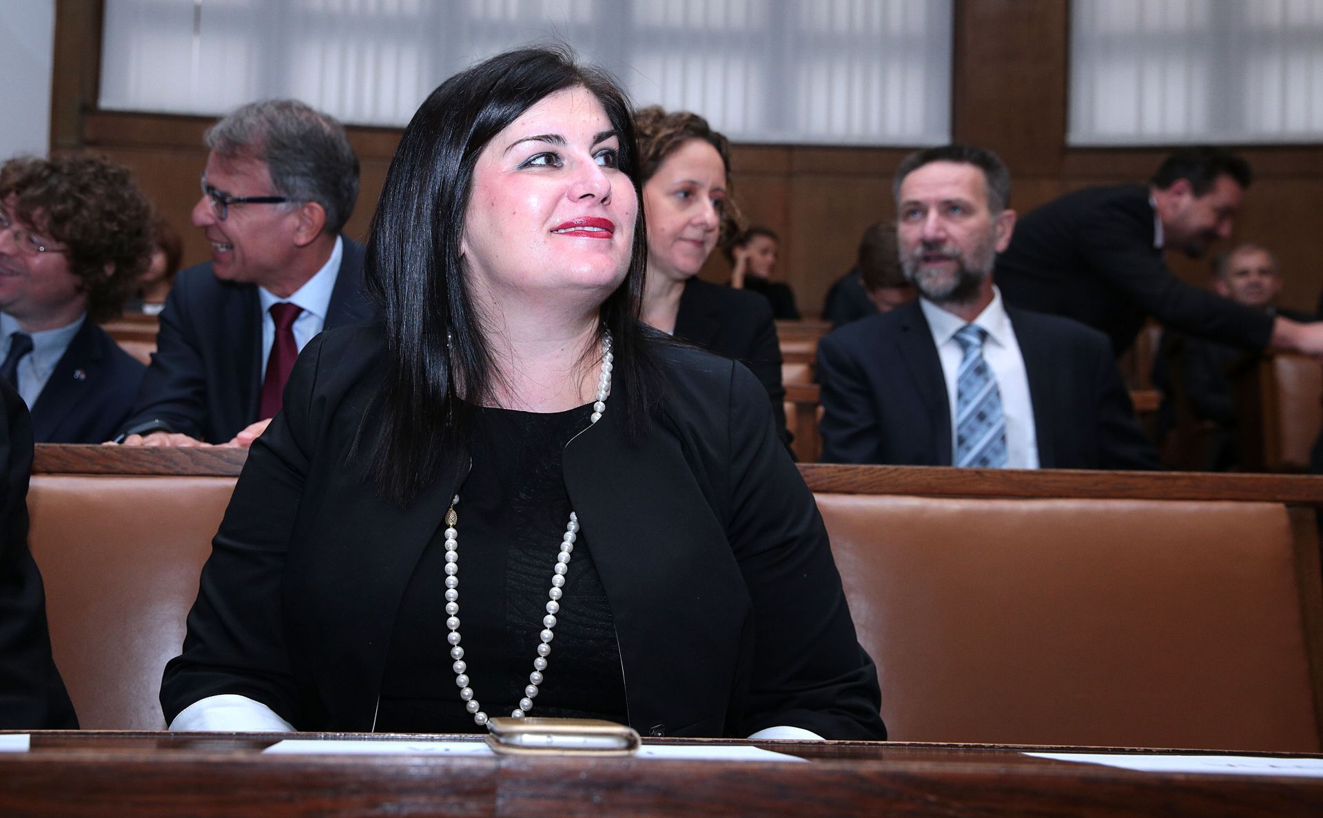 19.10.2016., Zagreb - Mandatar Andrej Plenkovic je prije saborske sjednice na sjednici kluba vladajucih predstavio novu Vladu. Gabrijela Zalac. Photo: 