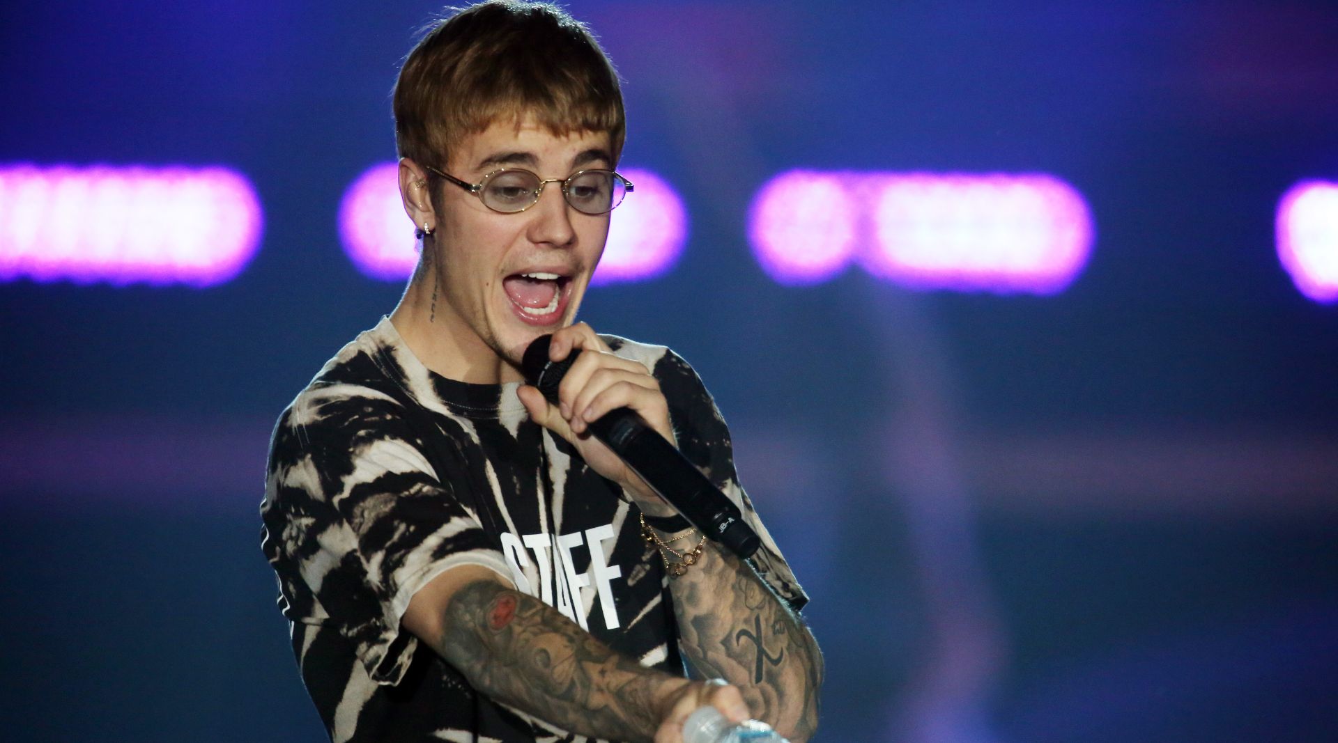 09.11.2016., Zagreb - Popularni pjevac Justin Bieber odrzao je koncert u prepunoj Areni Zagreb u sklopu turneje Purpose.
Photo: Borna Filic/PIXSELL