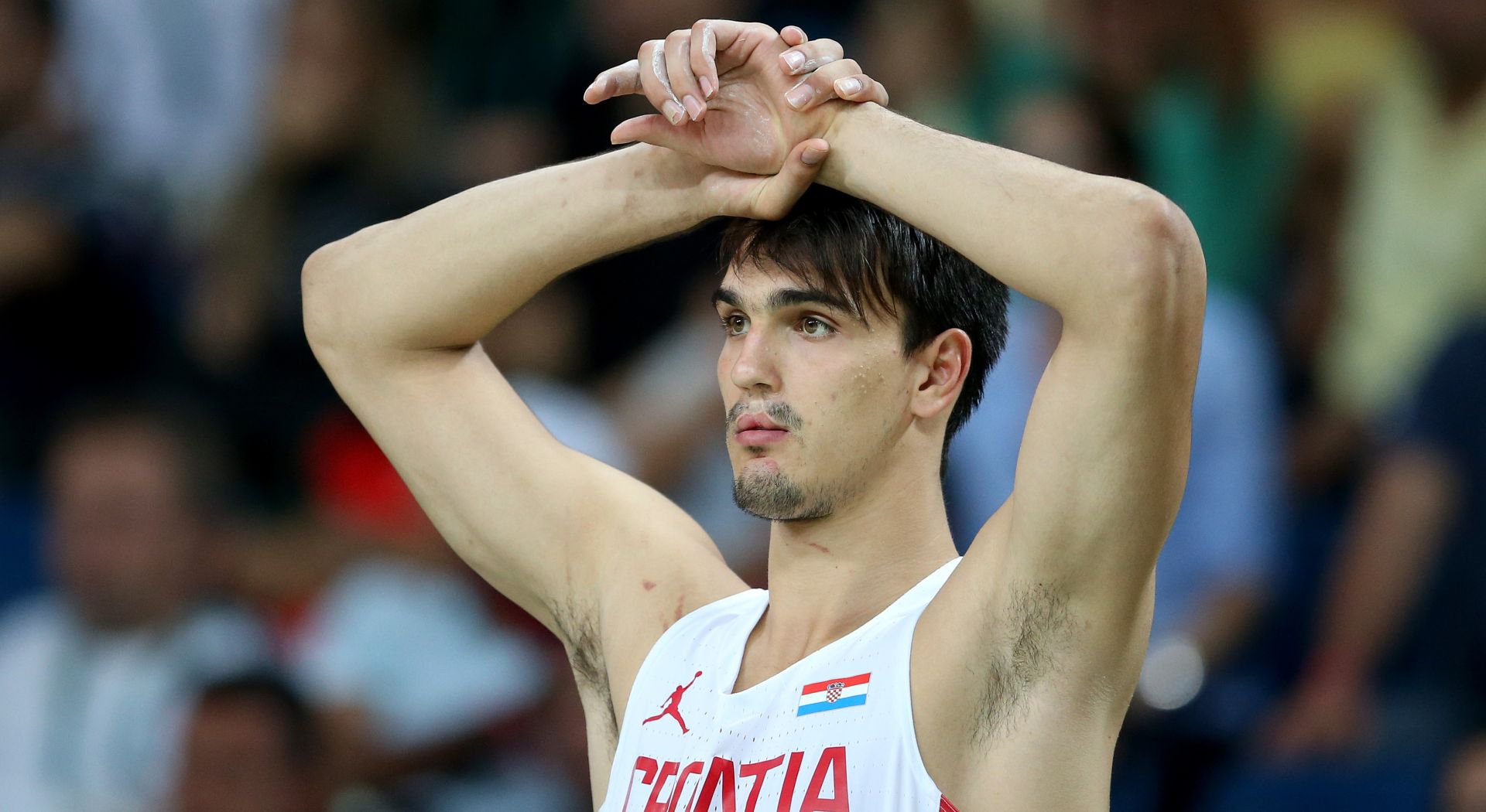 17.08.2016., Rio de Janeiro - Olimpijske igre Rio 2016. Kosarkaska utakmica, cetvrtfinale Hrvatska - Srbija. Dario Saric.
Photo: Igor Kralj/PIXSELL