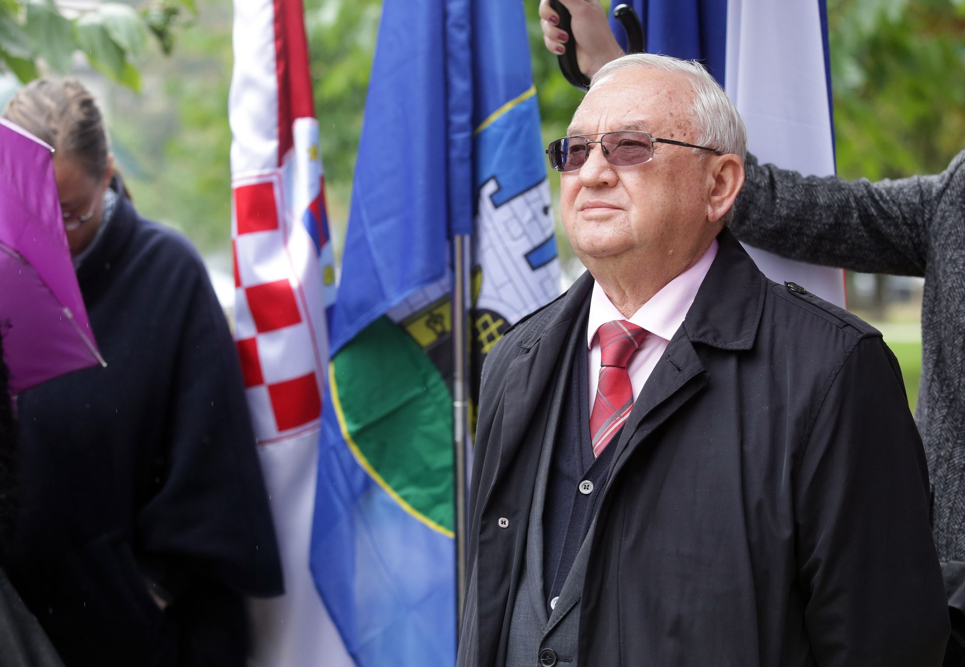 18.10.2016., Zagreb - U Parku Stara Tresnjevka  gradonacelnik Milan Bandic i ruski veleposlanik Anvar Azimov otkrili su spomenik ruskom astronautu Juriju Aleksejevicu Gagarinu.  
Photo: Luka Stanzl/PIXSELL