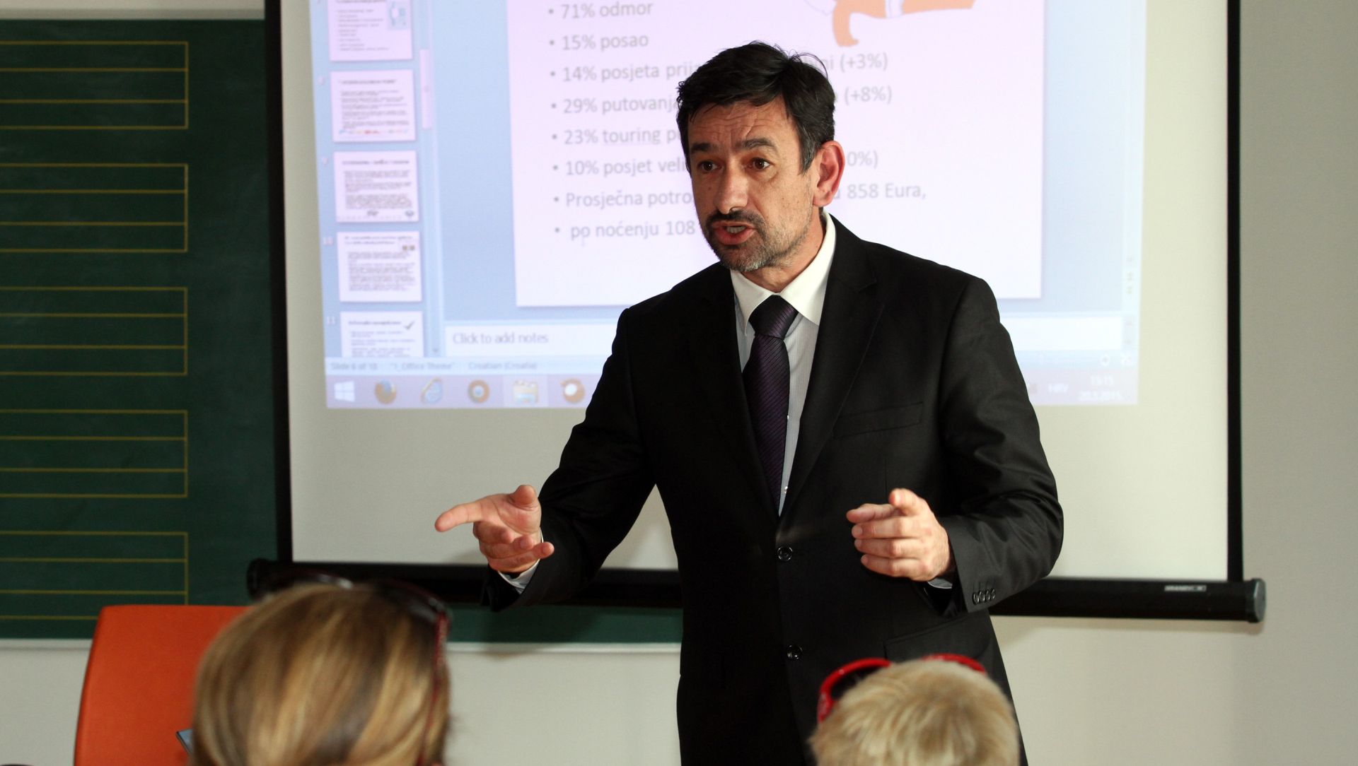 20.03.2015., Cres - U organizacii Poslovnog dnevnika u dvorani restorana Nono Frane odrzan je edukativni skup Poslovni uzlet grada Cresa. Nedo Pinezic.
Photo: Goran Kovacic/PIXSELL